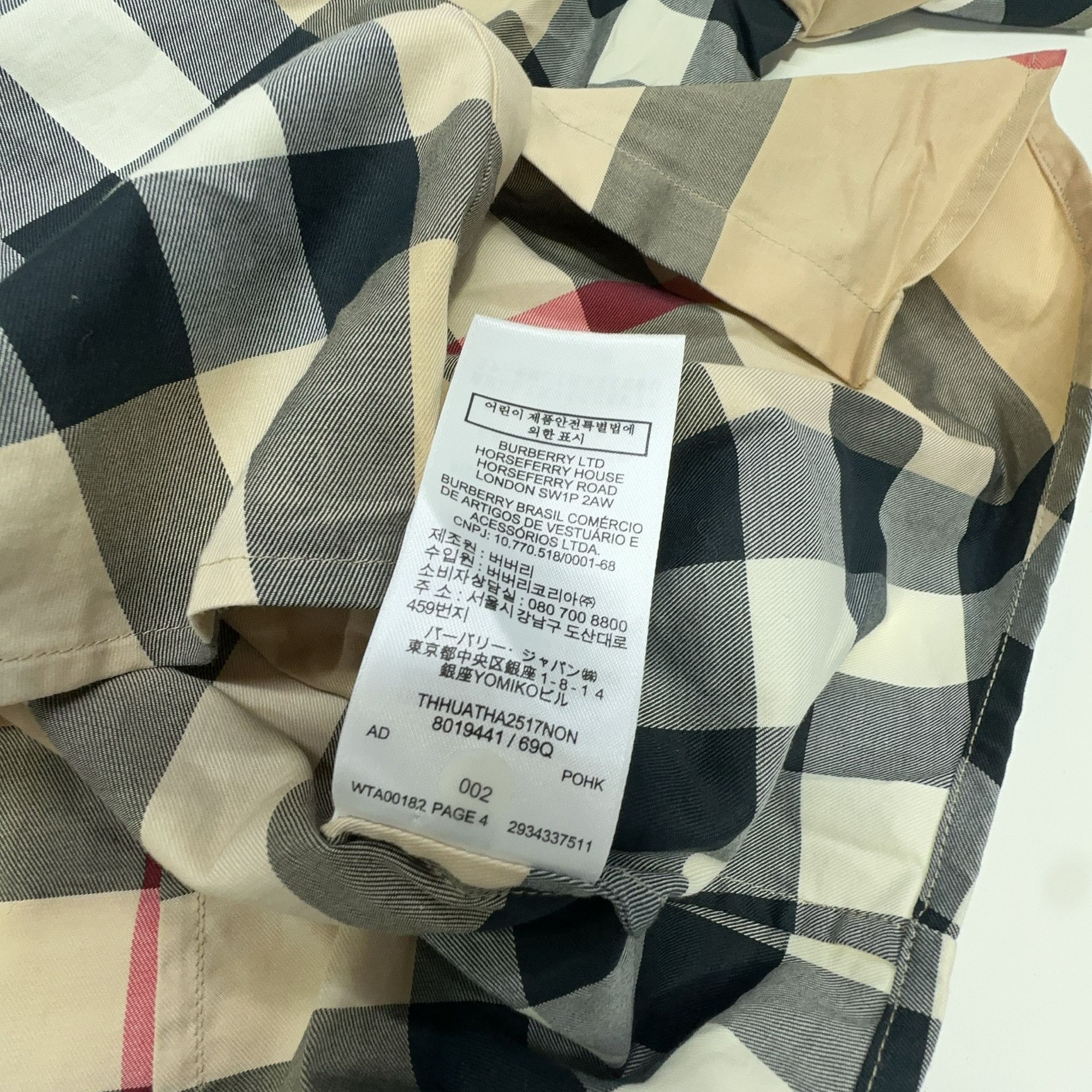 Burberry Burberry Check Button Up Shirt Size XS Size XS / US 0-2 / IT 36-38 - 4 Thumbnail