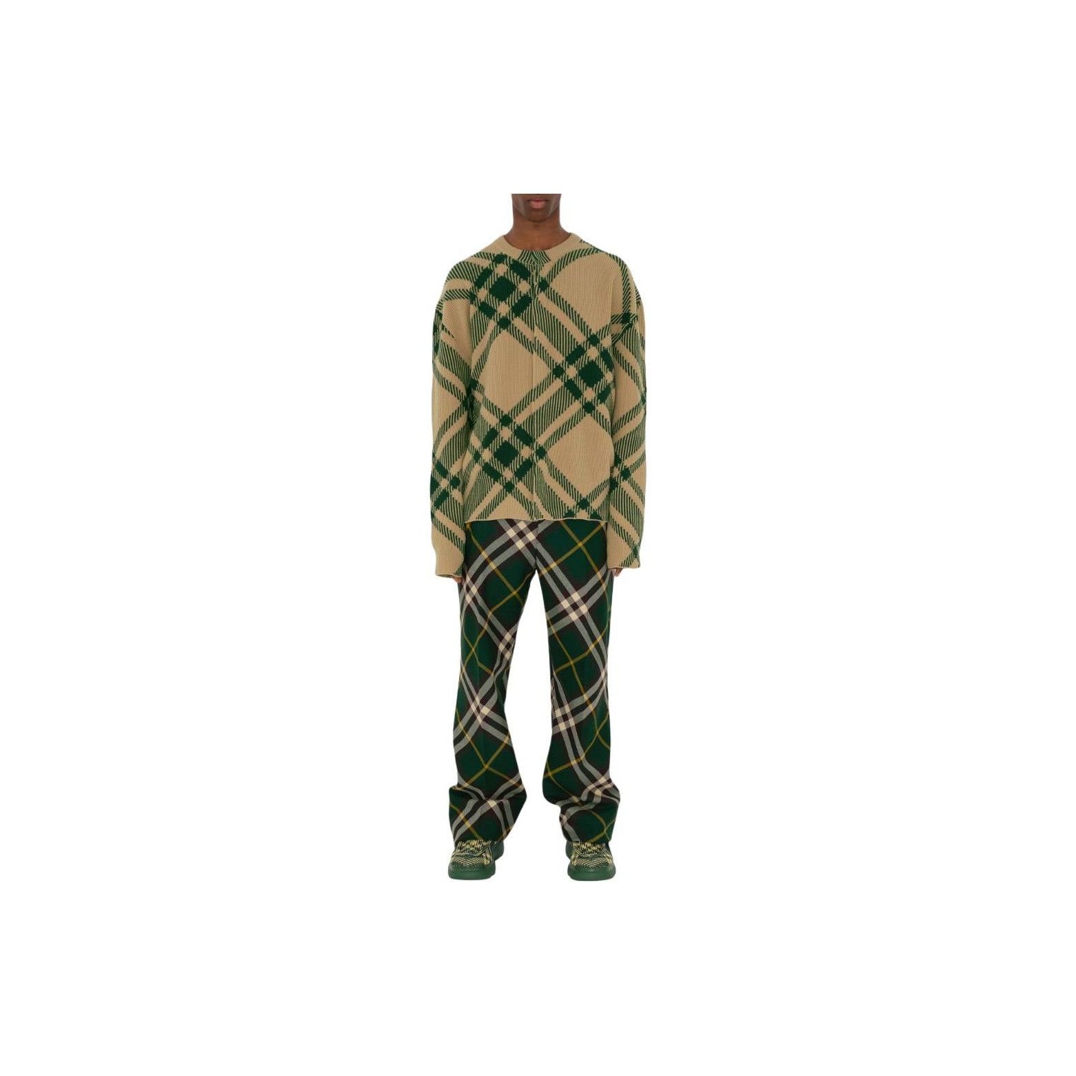 Burberry Burberry Check Crewneck Sweater Size L Size US L / EU 52-54 / 3 - 6 Thumbnail