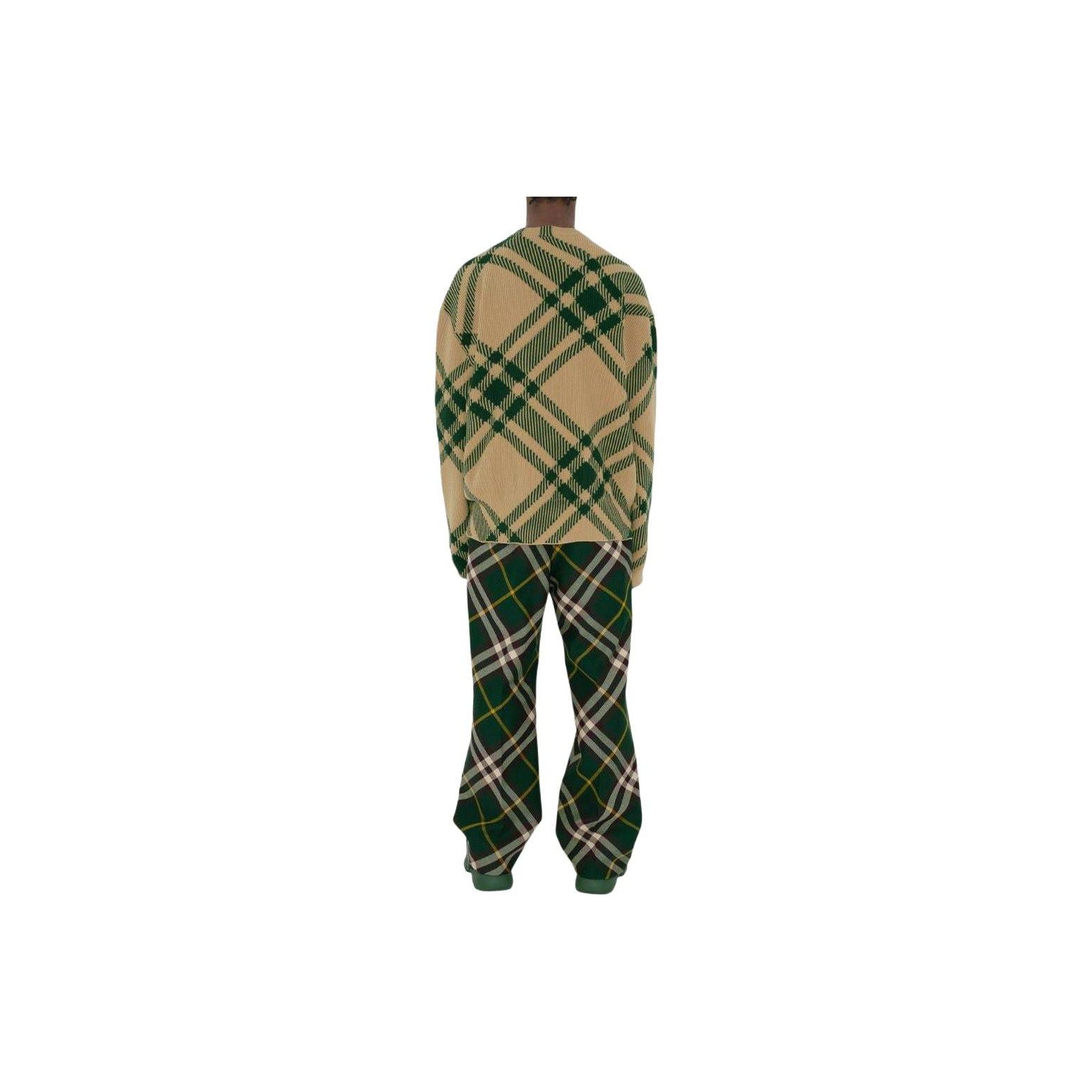 Burberry Burberry Check Crewneck Sweater Size L Size US L / EU 52-54 / 3 - 7 Thumbnail