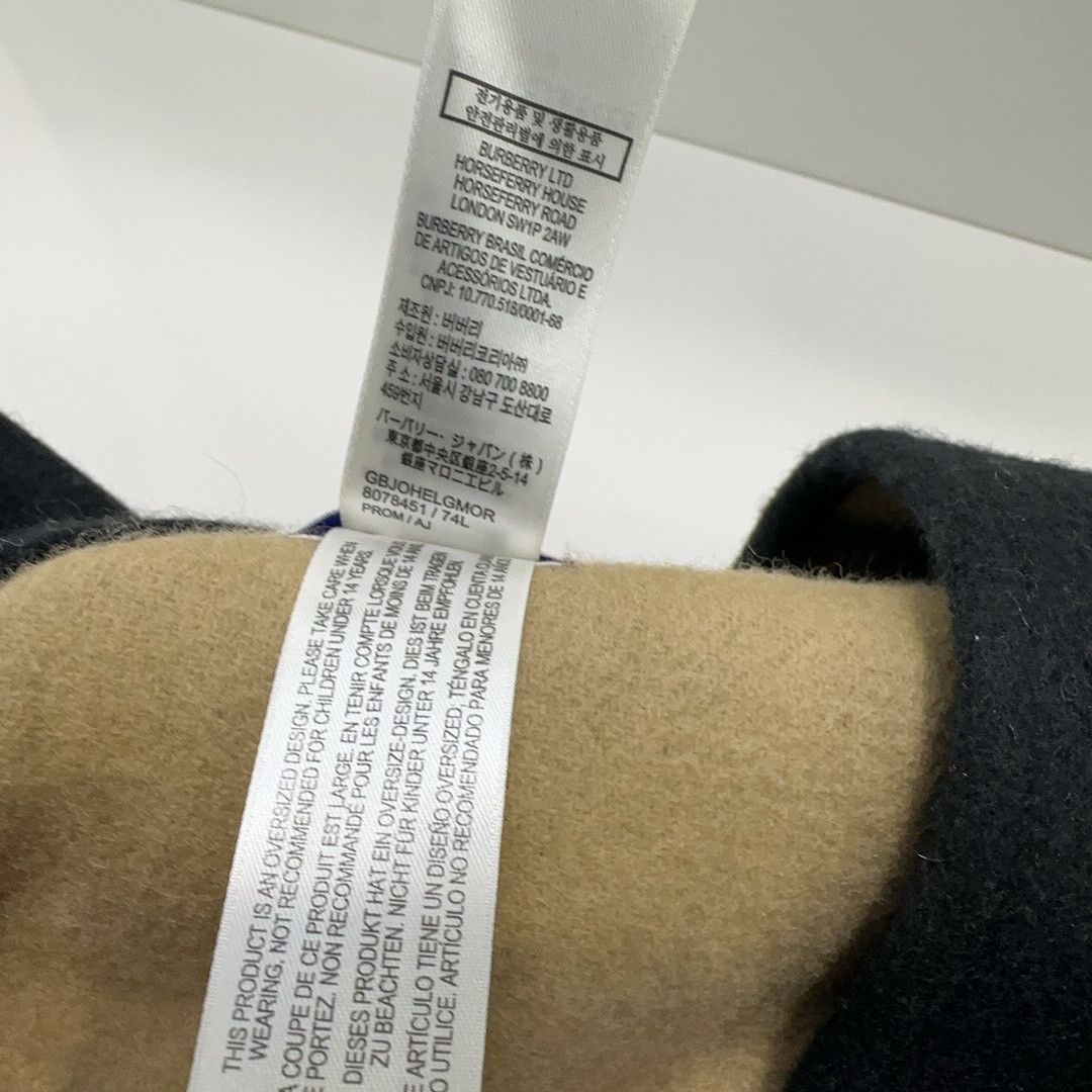 Burberry Burberry Check Trim Wool Cashmere Cape Size OS Size ONE SIZE - 4 Thumbnail