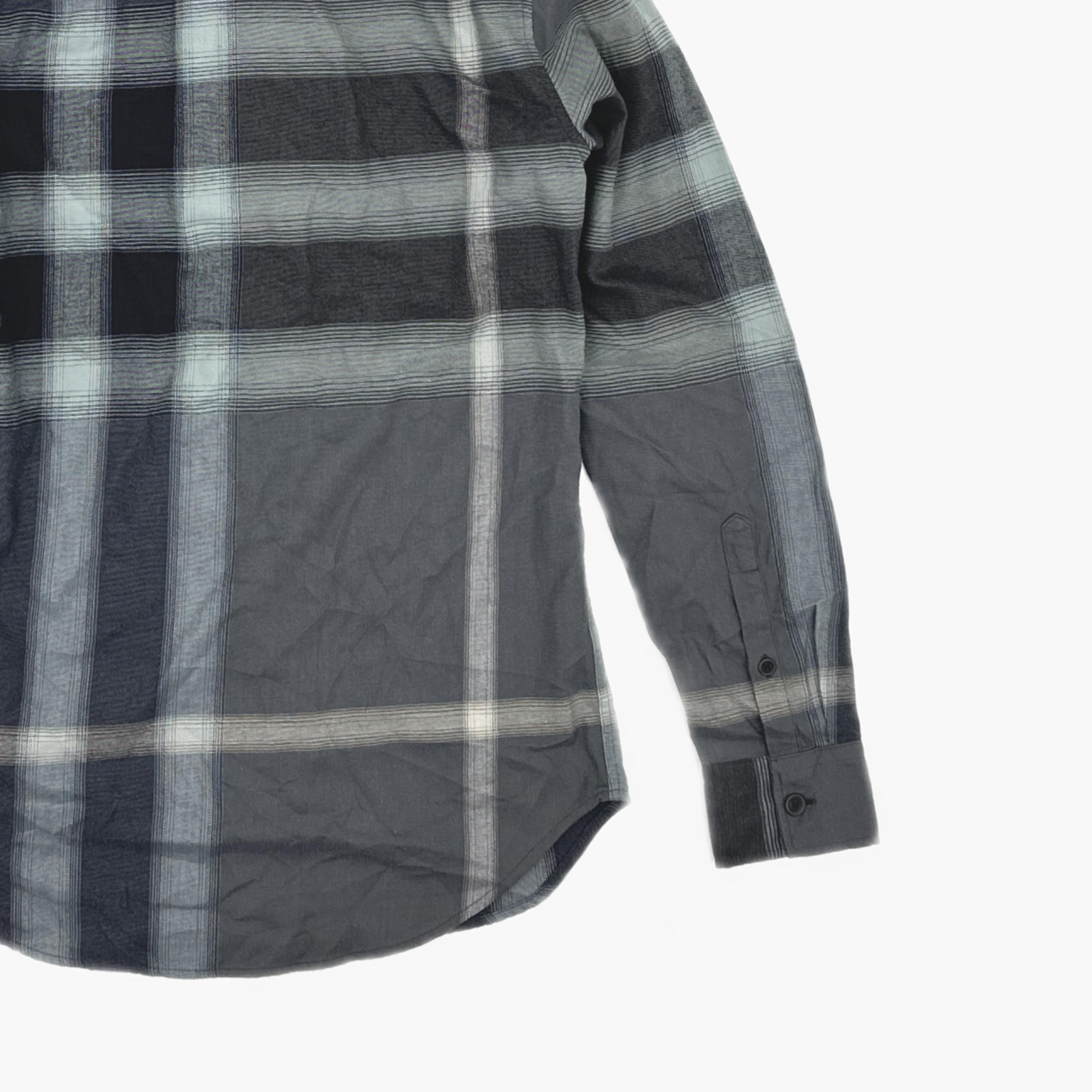Burberry Burberry Brit Gray Plaid Button Up Shirt Size XS Size US XS / EU 42 / 0 - 5 Thumbnail