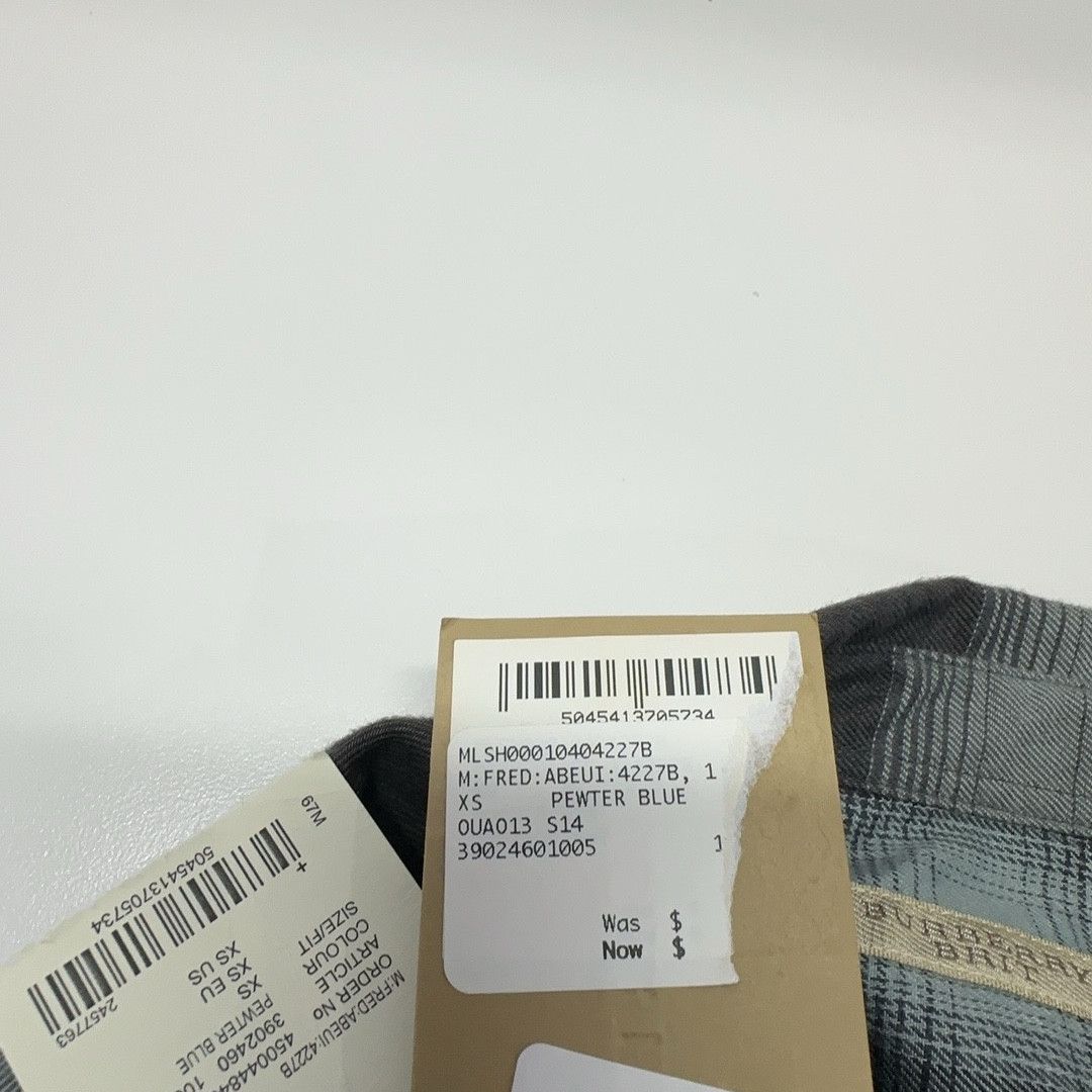 Burberry Burberry Brit Gray Plaid Button Up Shirt Size XS Size US XS / EU 42 / 0 - 11 Thumbnail