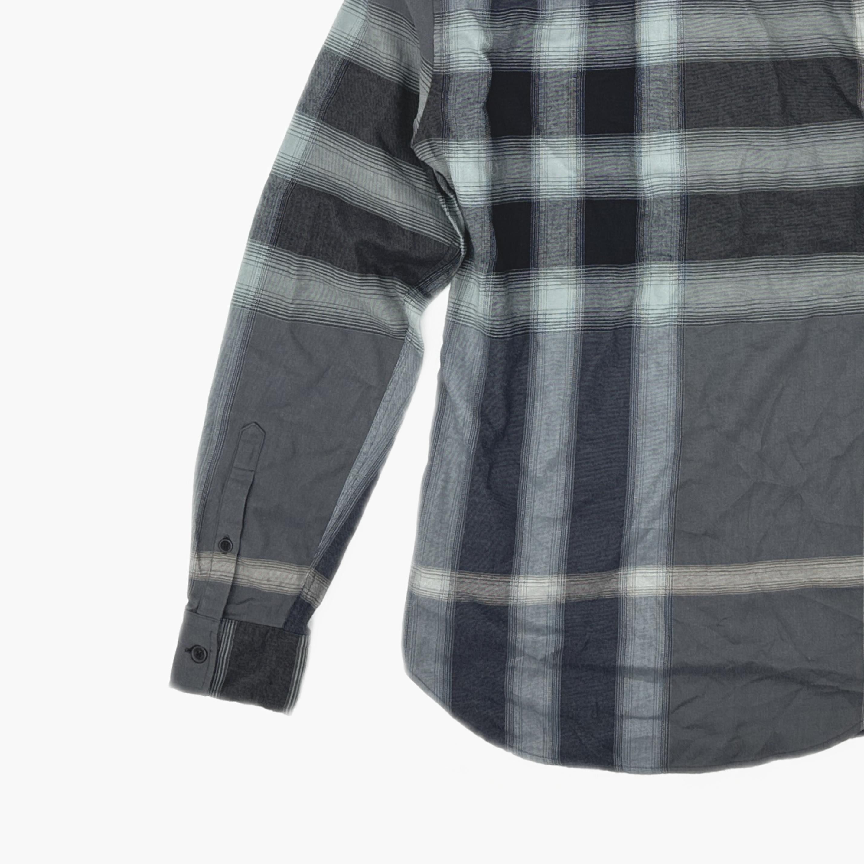 Burberry Burberry Brit Gray Plaid Button Up Shirt Size XS Size US XS / EU 42 / 0 - 4 Thumbnail