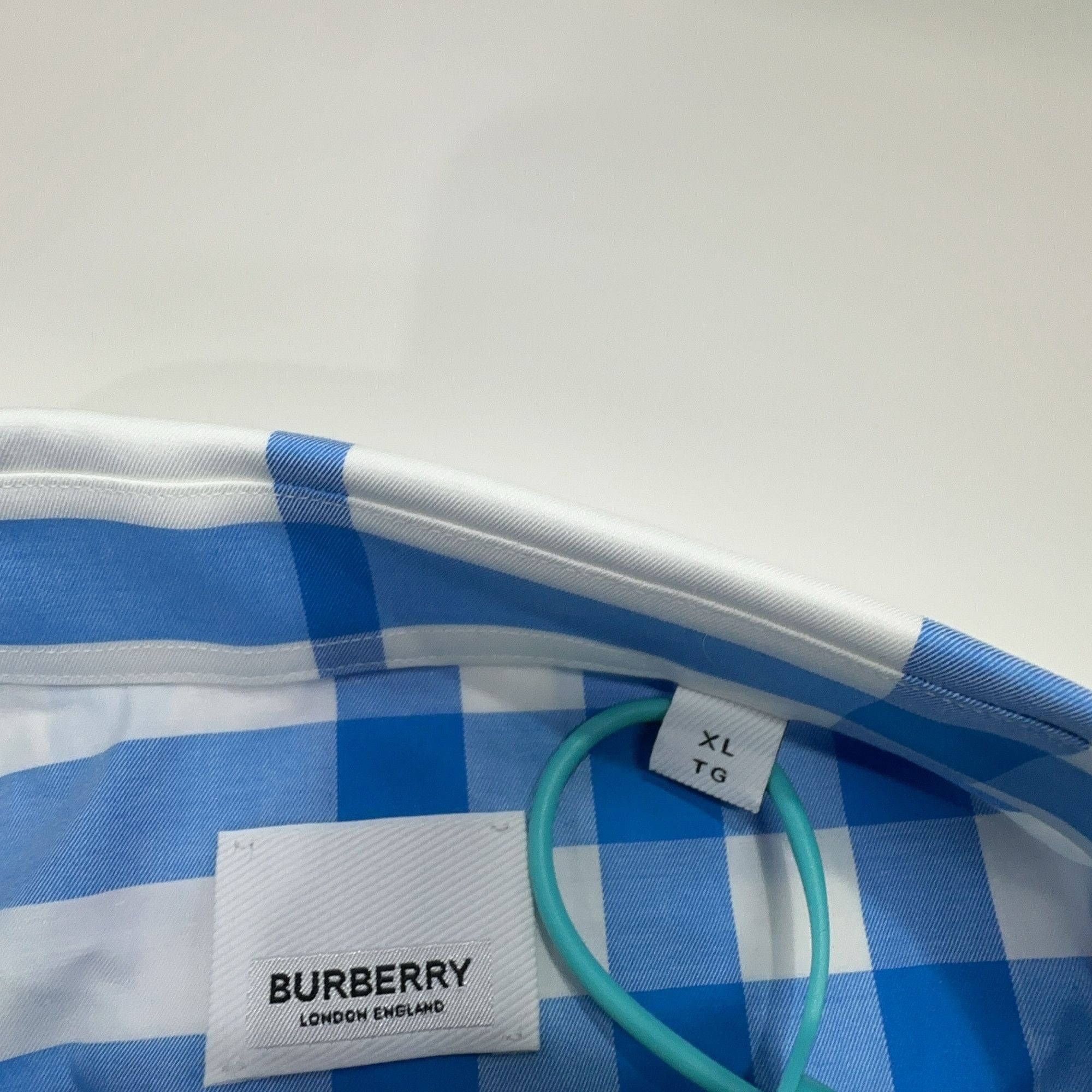 Burberry Burberry Blue Check Shirt XL Size US XL / EU 56 / 4 - 10 Thumbnail