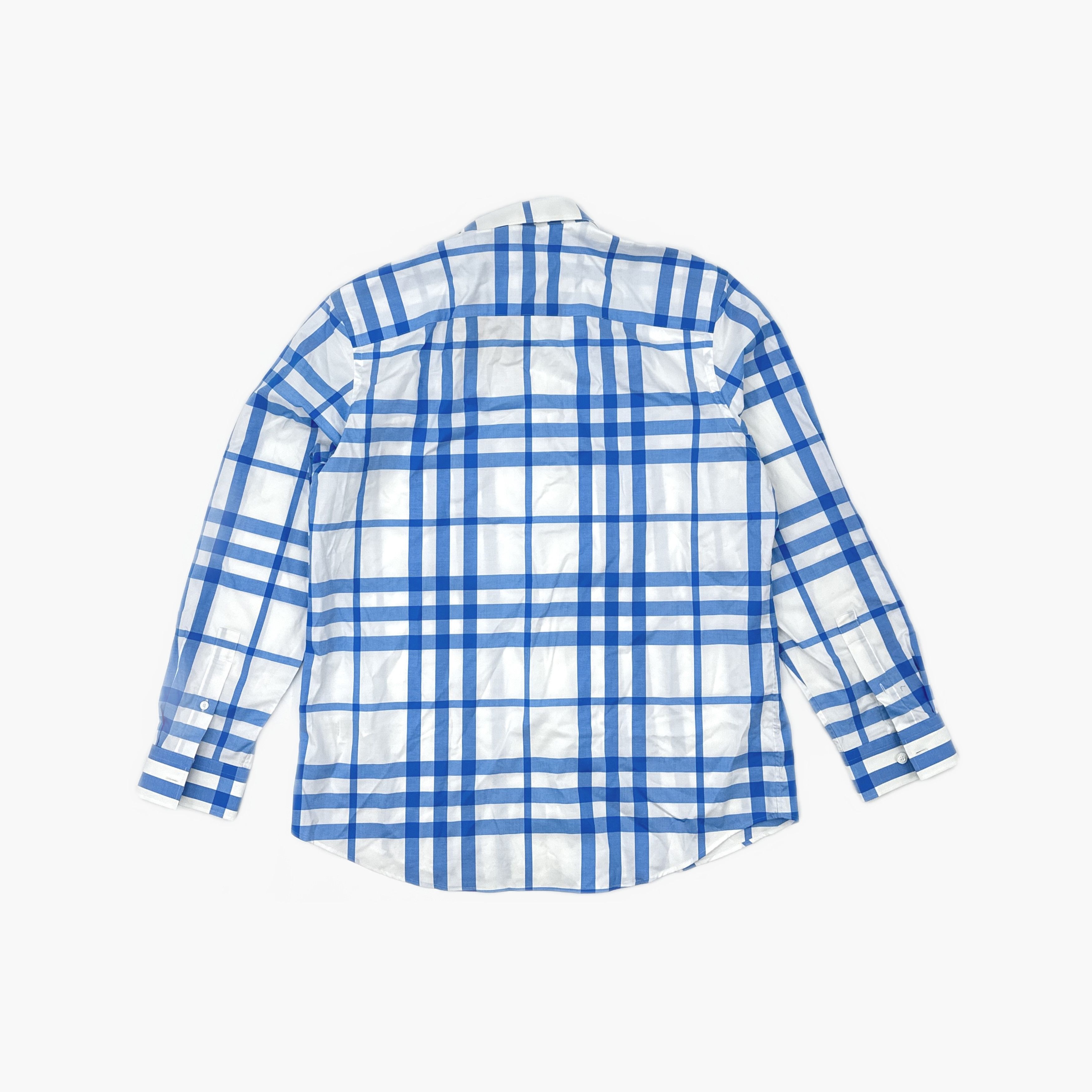 Burberry Burberry Blue Check Shirt XL Size US XL / EU 56 / 4 - 2 Thumbnail