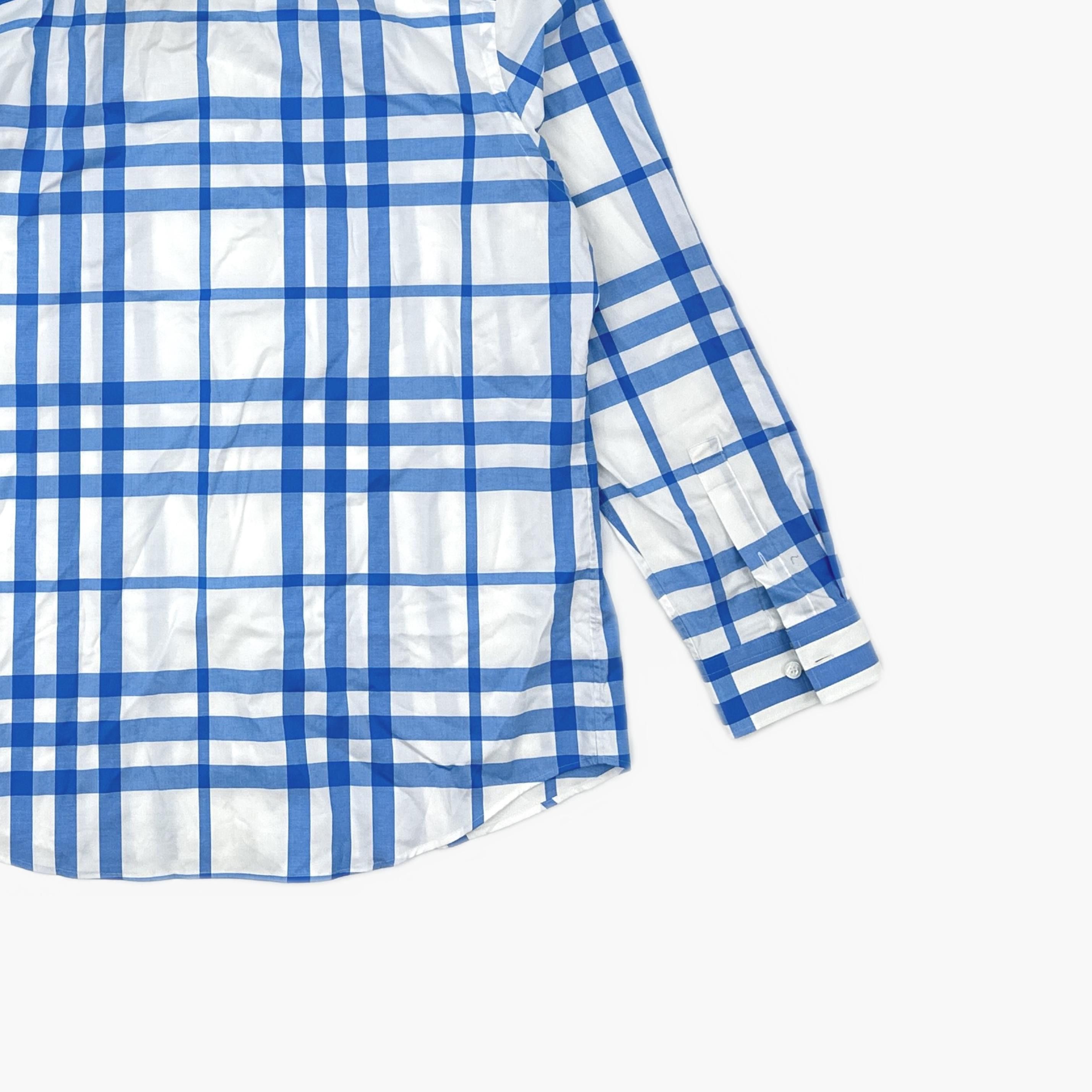Burberry Burberry Blue Check Shirt XL Size US XL / EU 56 / 4 - 5 Thumbnail