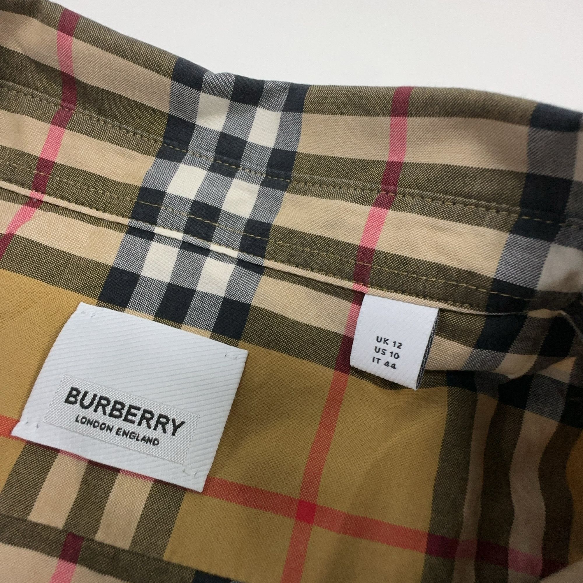 Burberry Burberry Vintage Check Button Up Shirt Size UK 12 Size M / US 6-8 / IT 42-44 - 3 Thumbnail