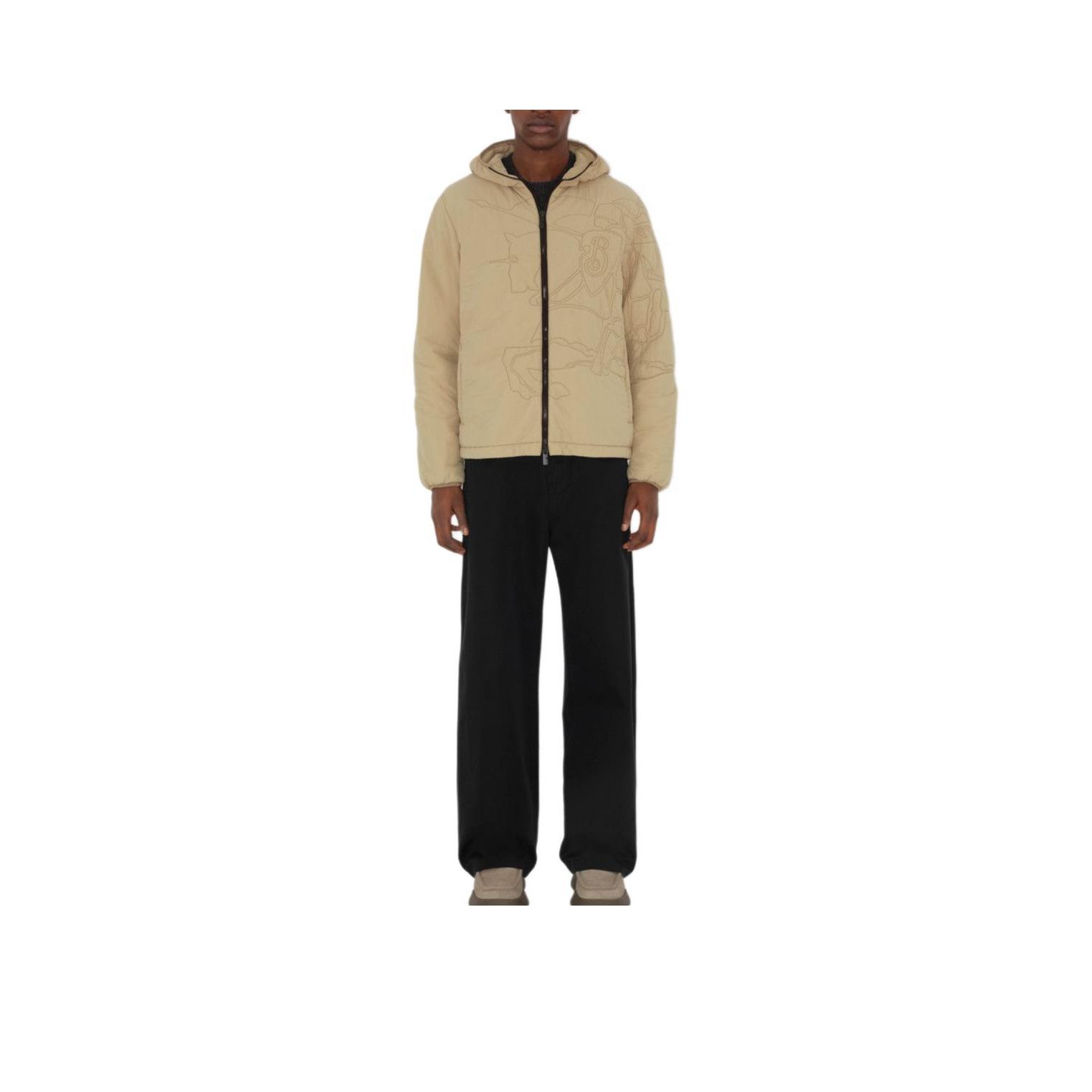 Burberry Burberry Stitched Logo Hooded Jacket Size S Size US S / EU 44-46 / 1 - 6 Thumbnail