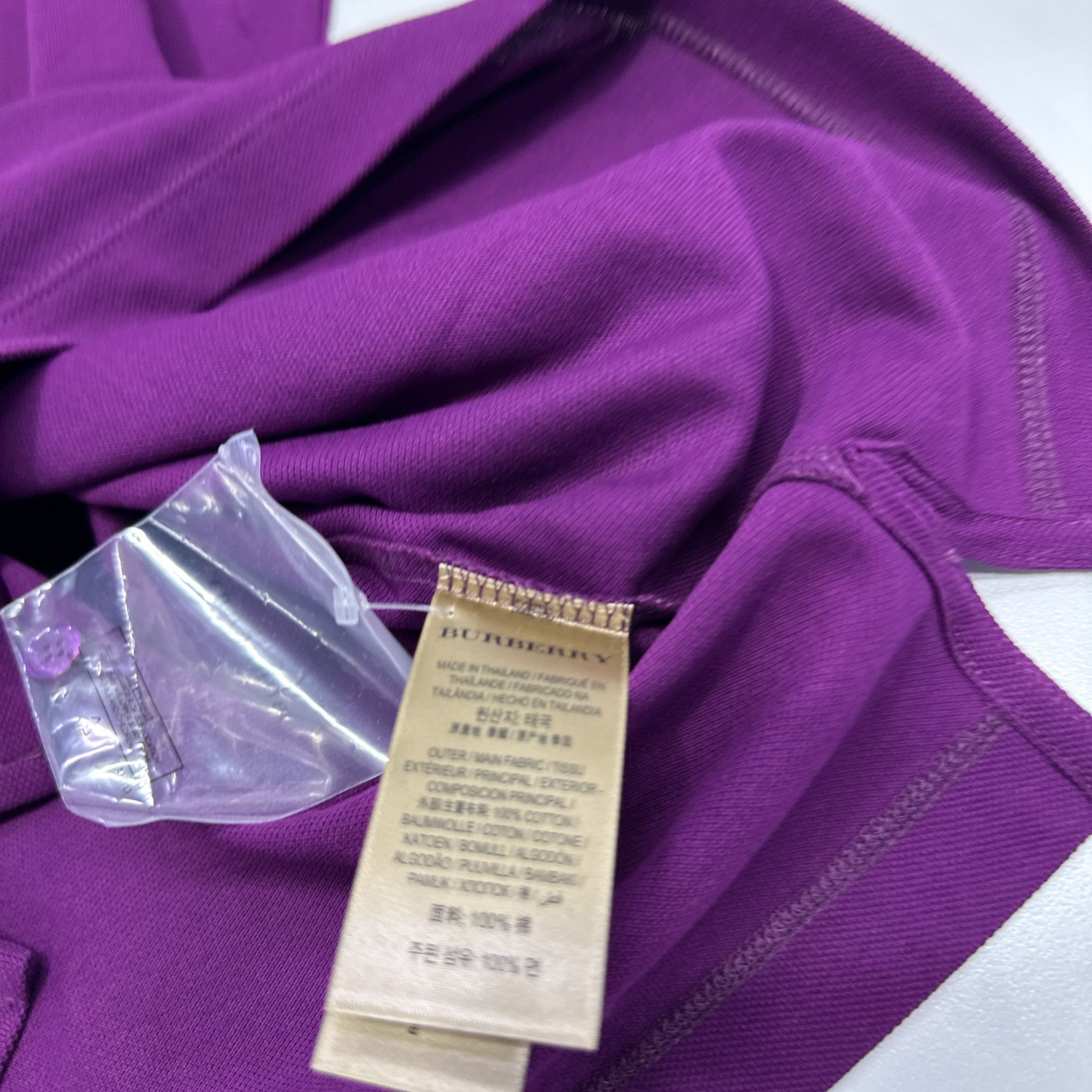 Burberry Burberry Purple Logo Polo Size S Size US S / EU 44-46 / 1 - 5 Thumbnail