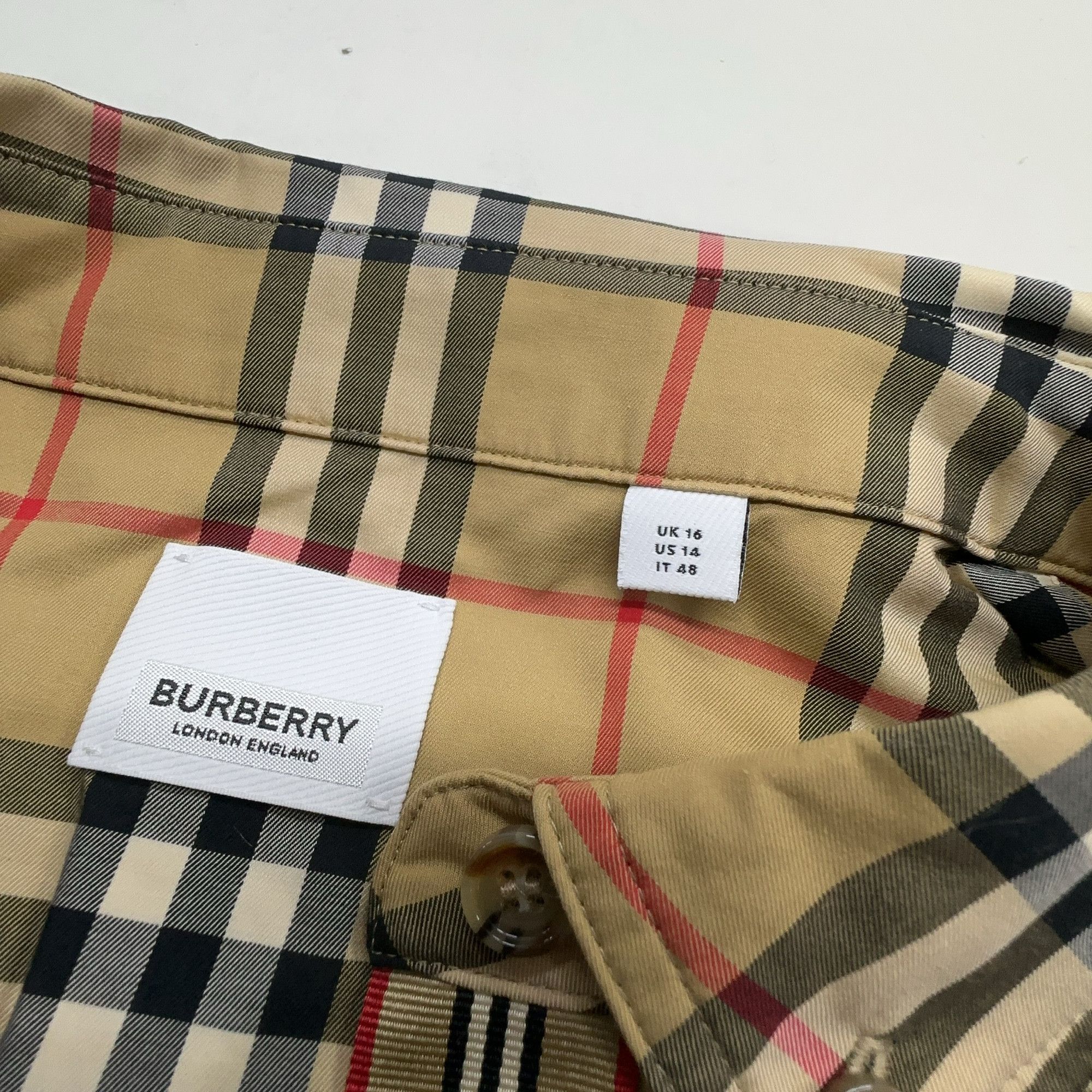 Burberry Burberry Check Button Up Shirt UK 16 Size XL / US 12-14 / IT 48-50 - 3 Thumbnail
