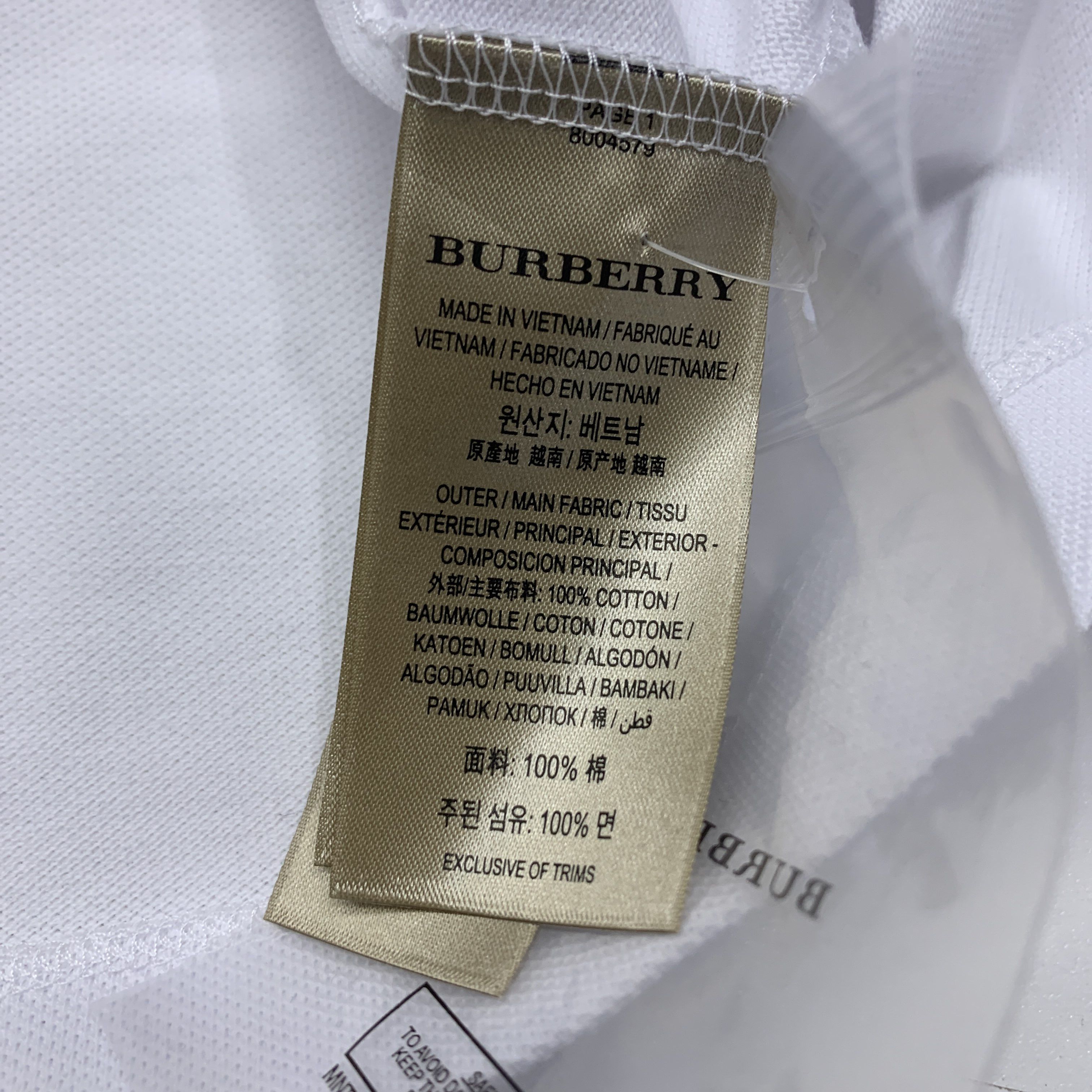 Burberry Burberry Logo Polo Shirt Size L Size US L / EU 52-54 / 3 - 4 Thumbnail