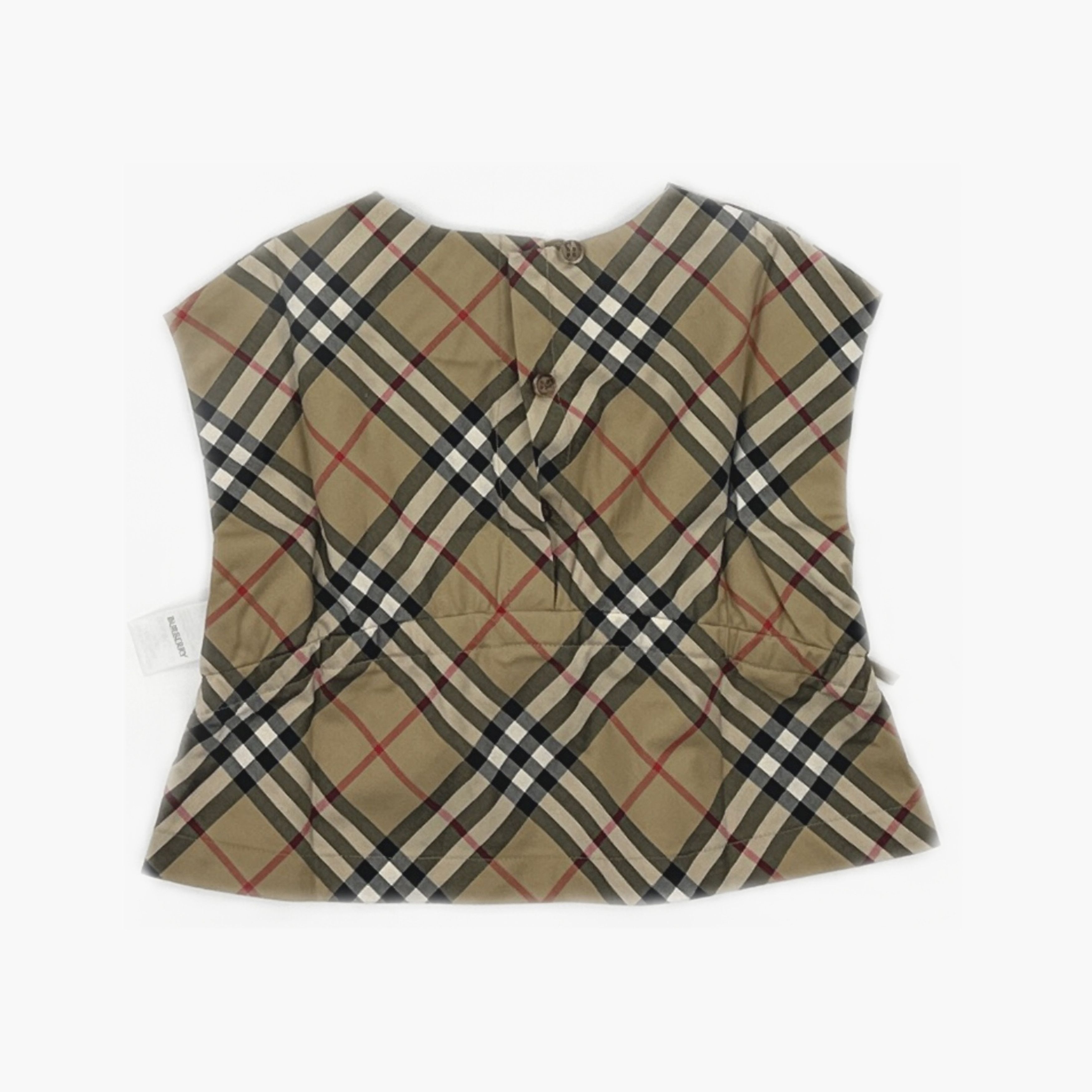 Burberry Burberry Check Pleated Sleeveless Top 18M Size ONE SIZE - 2 Thumbnail