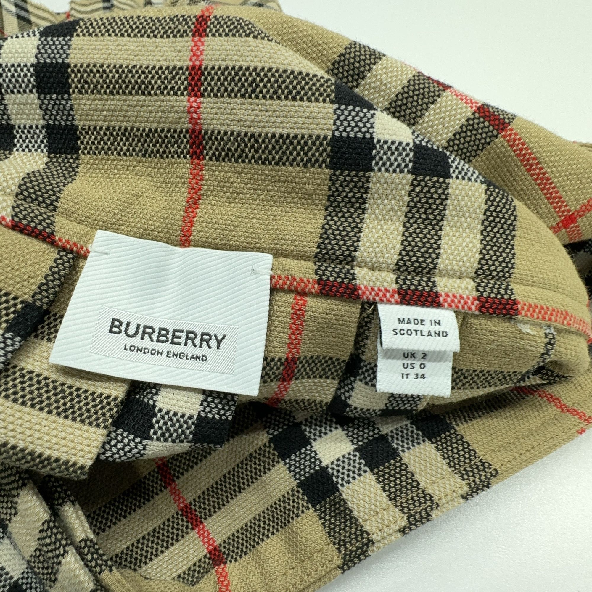 Burberry Burberry Check Mini Skirt US 0 Size 25" / US 0 / IT 36 - 3 Thumbnail