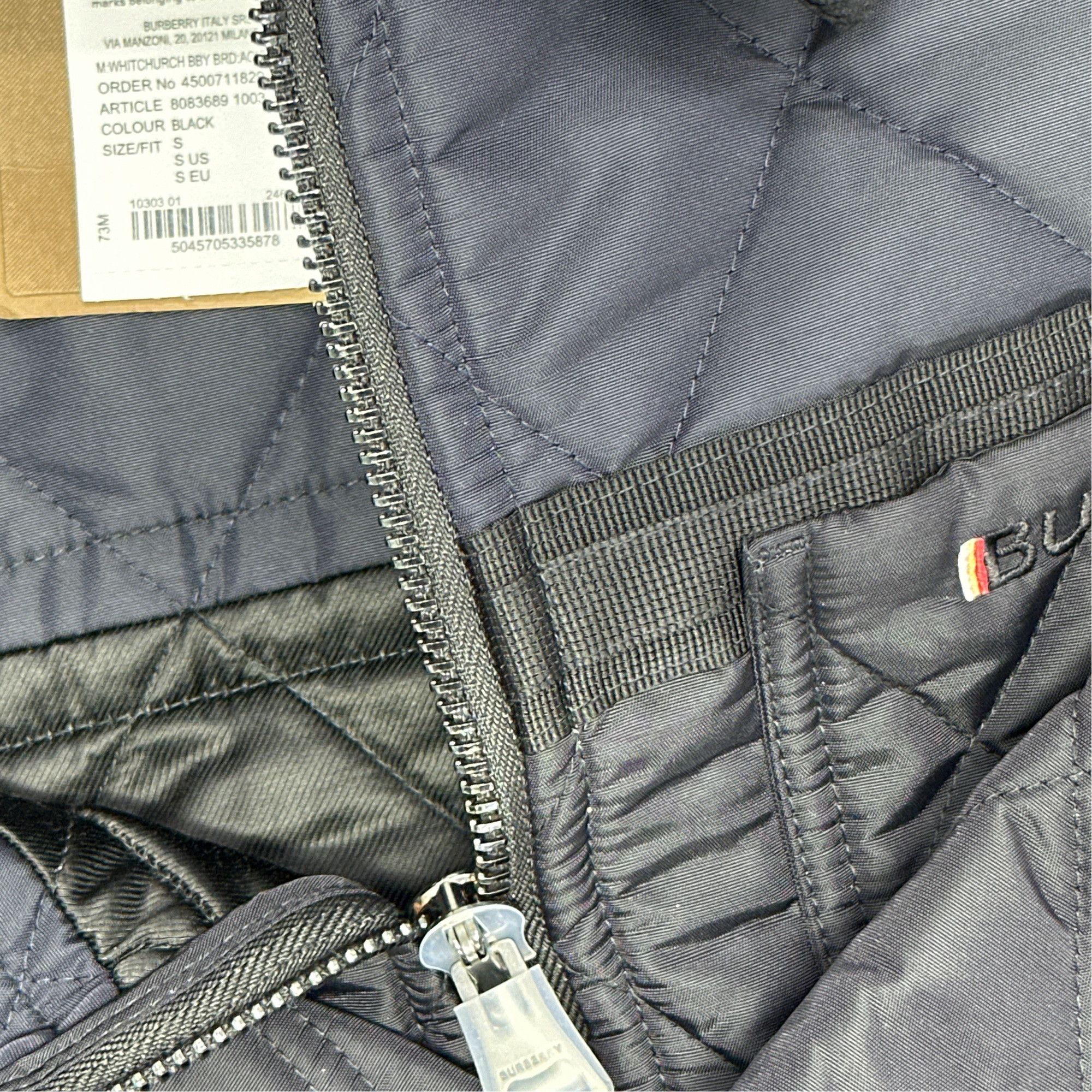 Burberry Burberry Whitchurch Quilted Jacket Black Size S Size US S / EU 44-46 / 1 - 6 Thumbnail