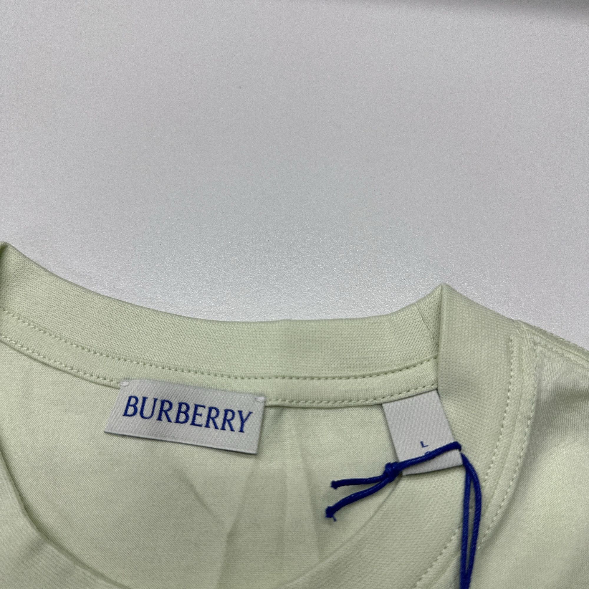 Burberry Burberry Logo Pistachio T-Shirt Size L Size US L / EU 52-54 / 3 - 9 Thumbnail