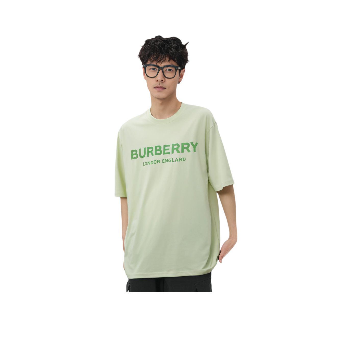 Burberry Burberry Logo Pistachio T-Shirt Size L Size US L / EU 52-54 / 3 - 12 Thumbnail