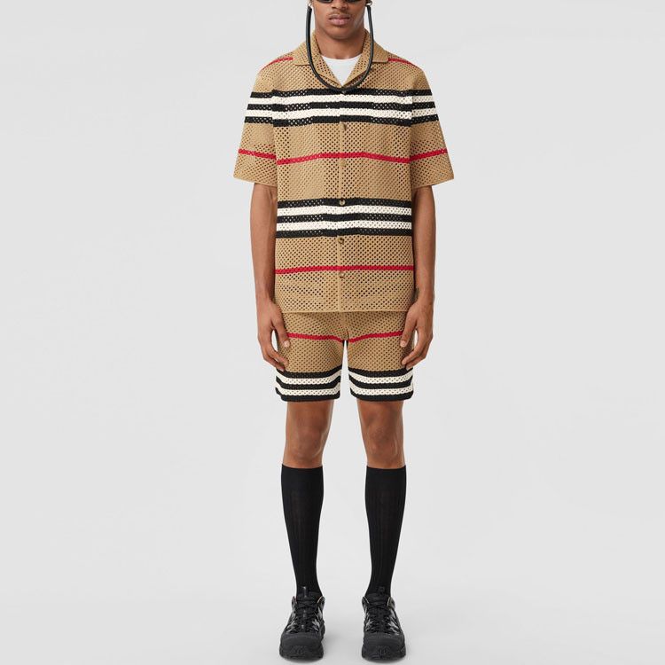 Burberry Burberry Striped Mesh Shorts Size XS Size US 28 / EU 44 - 5 Thumbnail