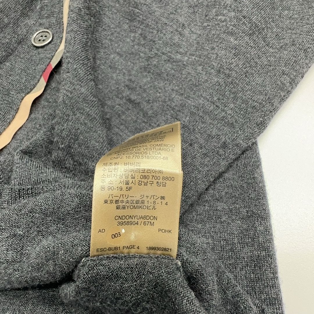 Burberry Burberry Check Trim Cardigan Size S Size S / US 4 / IT 40 - 4 Thumbnail