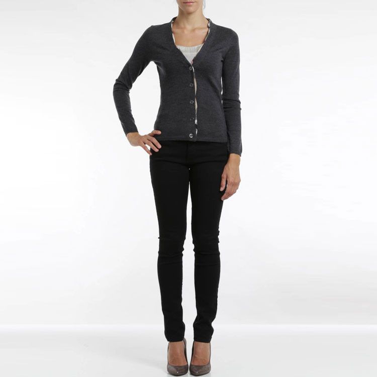 Burberry Burberry Check Trim Cardigan Size S Size S / US 4 / IT 40 - 7 Thumbnail