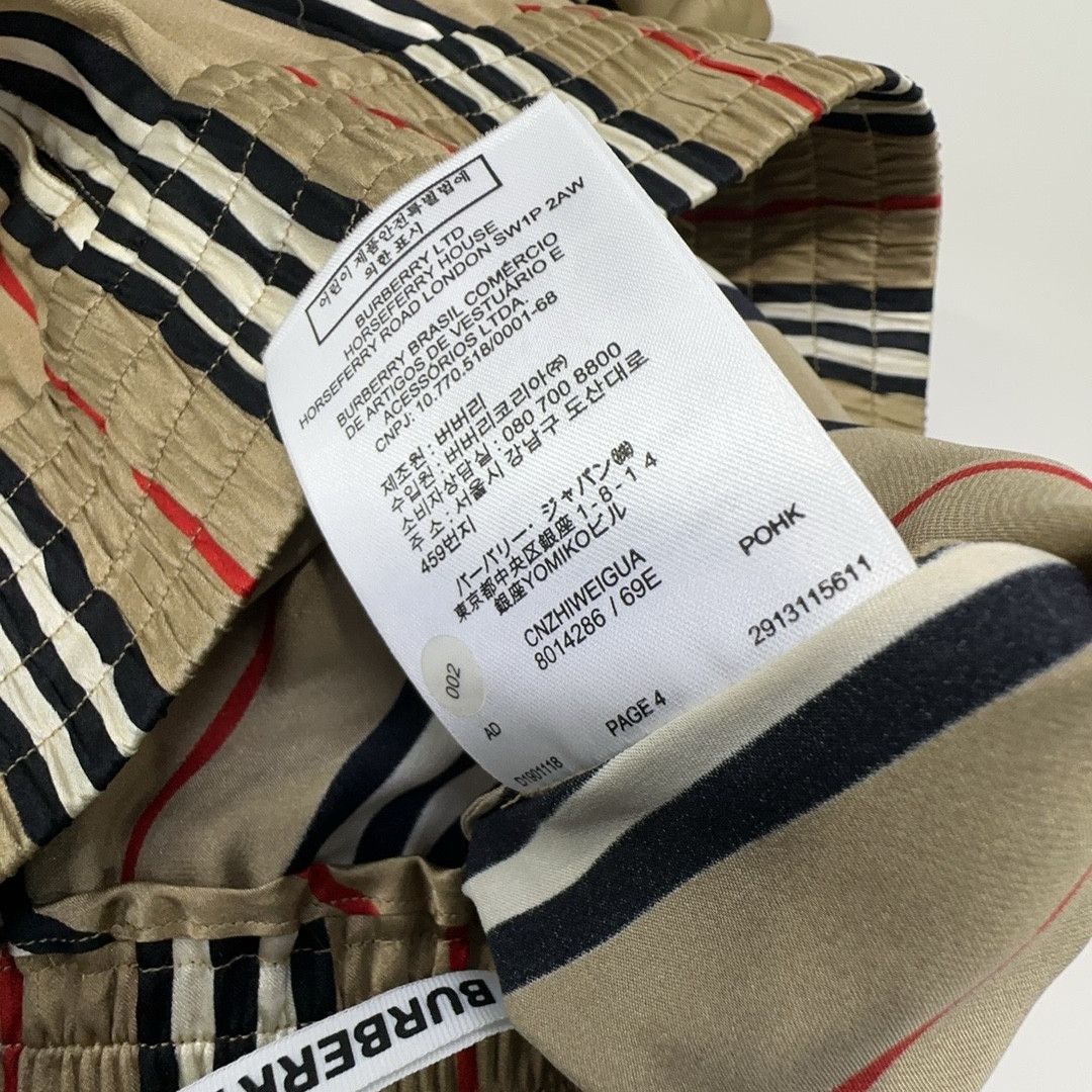 Burberry Burberry Icon Stripe Silk Shorts Size IT 36 Size 25" / US 0 / IT 36 - 3 Thumbnail