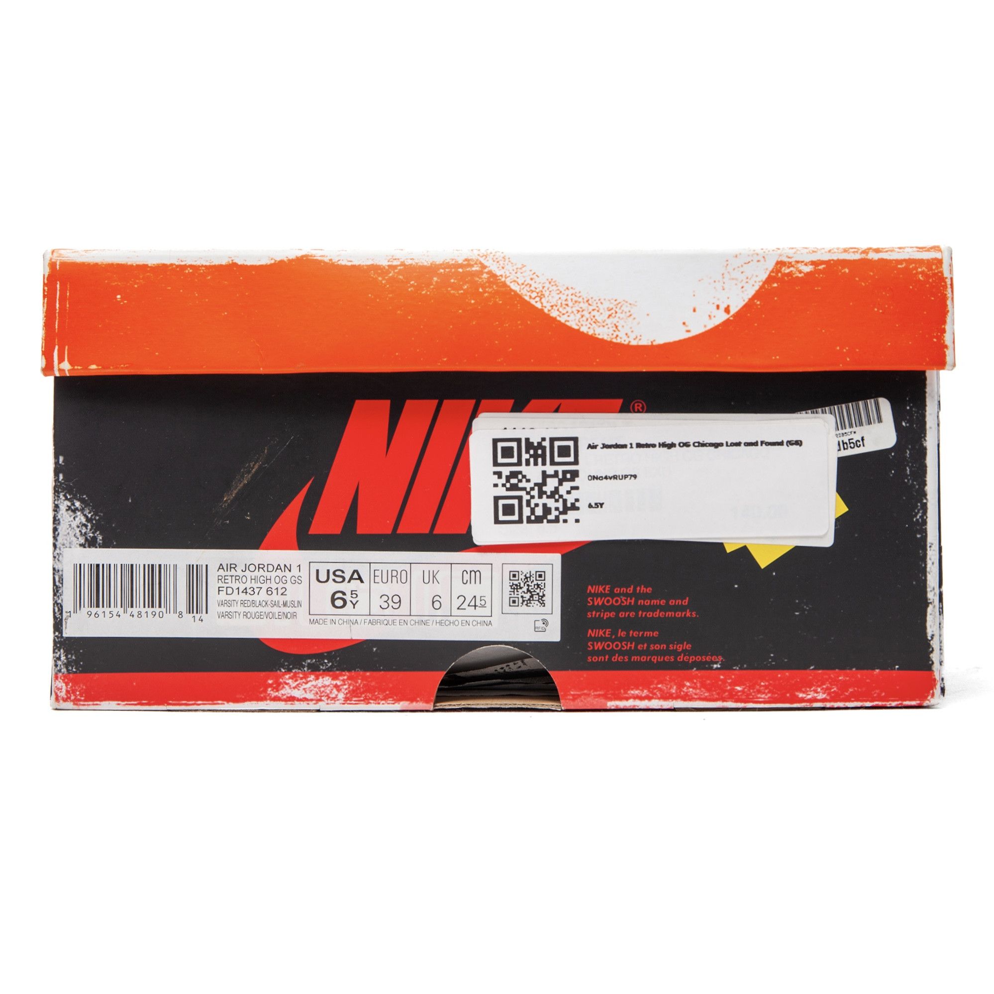 Nike 1 Retro High OG Chicago Lost and Found (GS) Size US 6.5 / EU 39-40 - 9 Thumbnail