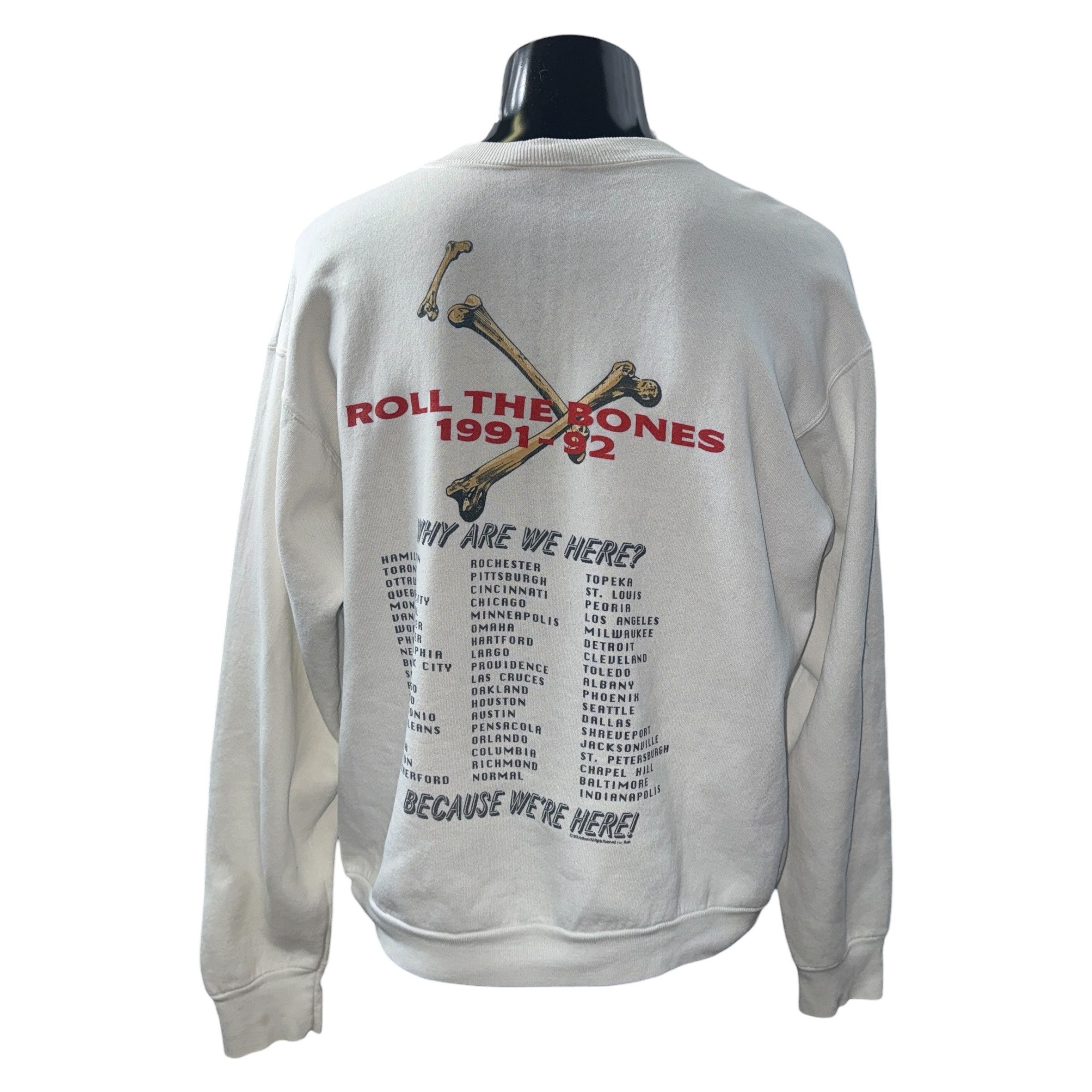 Vintage RUSH 91 ROLL THE BONES -92 Sweatshirt Size XL Size US XL / EU 56 / 4 - 3 Thumbnail