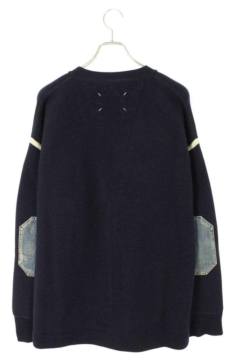 Maison Margiela Maison Margiela Denim Elbow Patch Cardigan Blue Size M Size US M / EU 48-50 / 2 - 2 Thumbnail