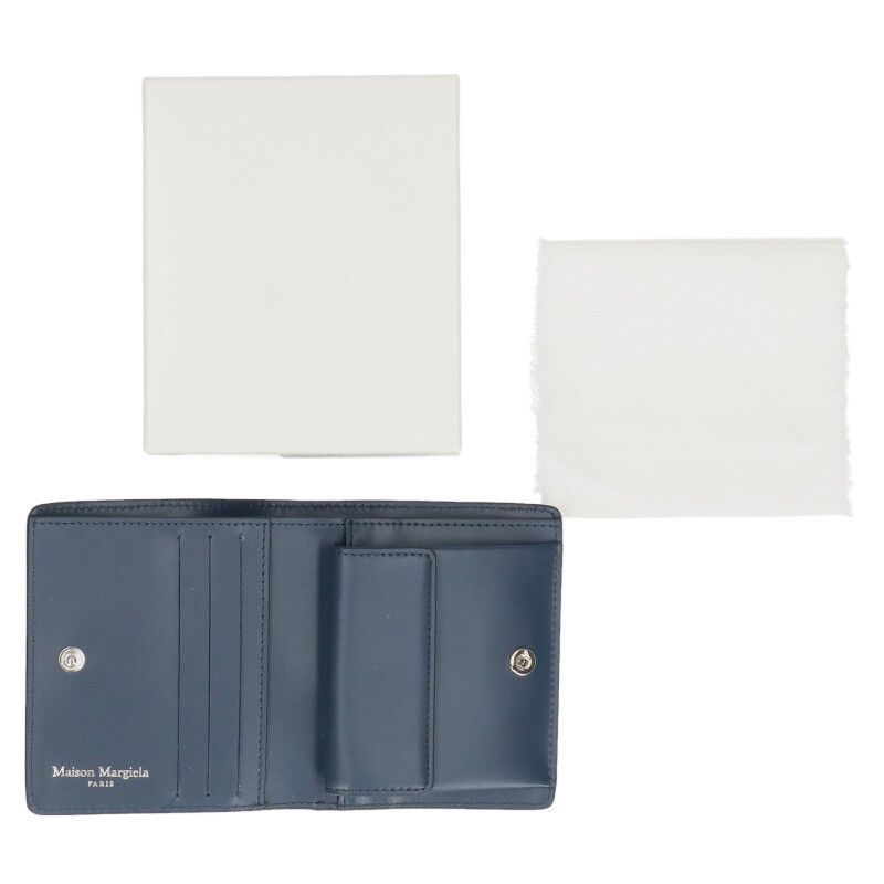 Maison Margiela Maison Margiela SA 4-Stitch Wallet Blue Size ONE SIZE - 3 Thumbnail
