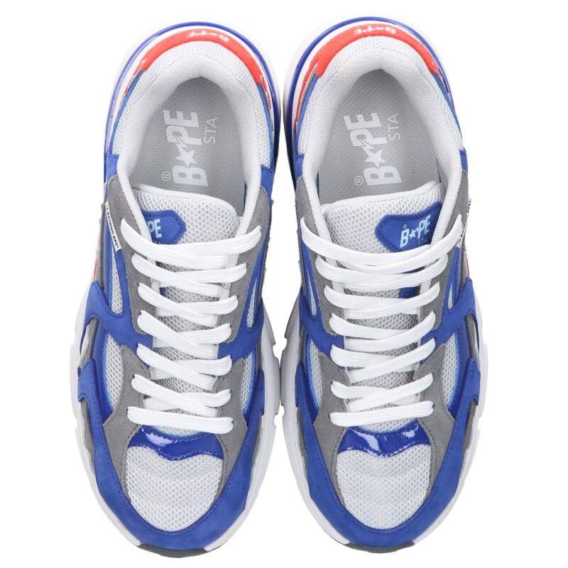 Bape Bape SHARK STA Sneakers Blue x White Size 27cm Size US 9 / EU 42 - 4 Thumbnail