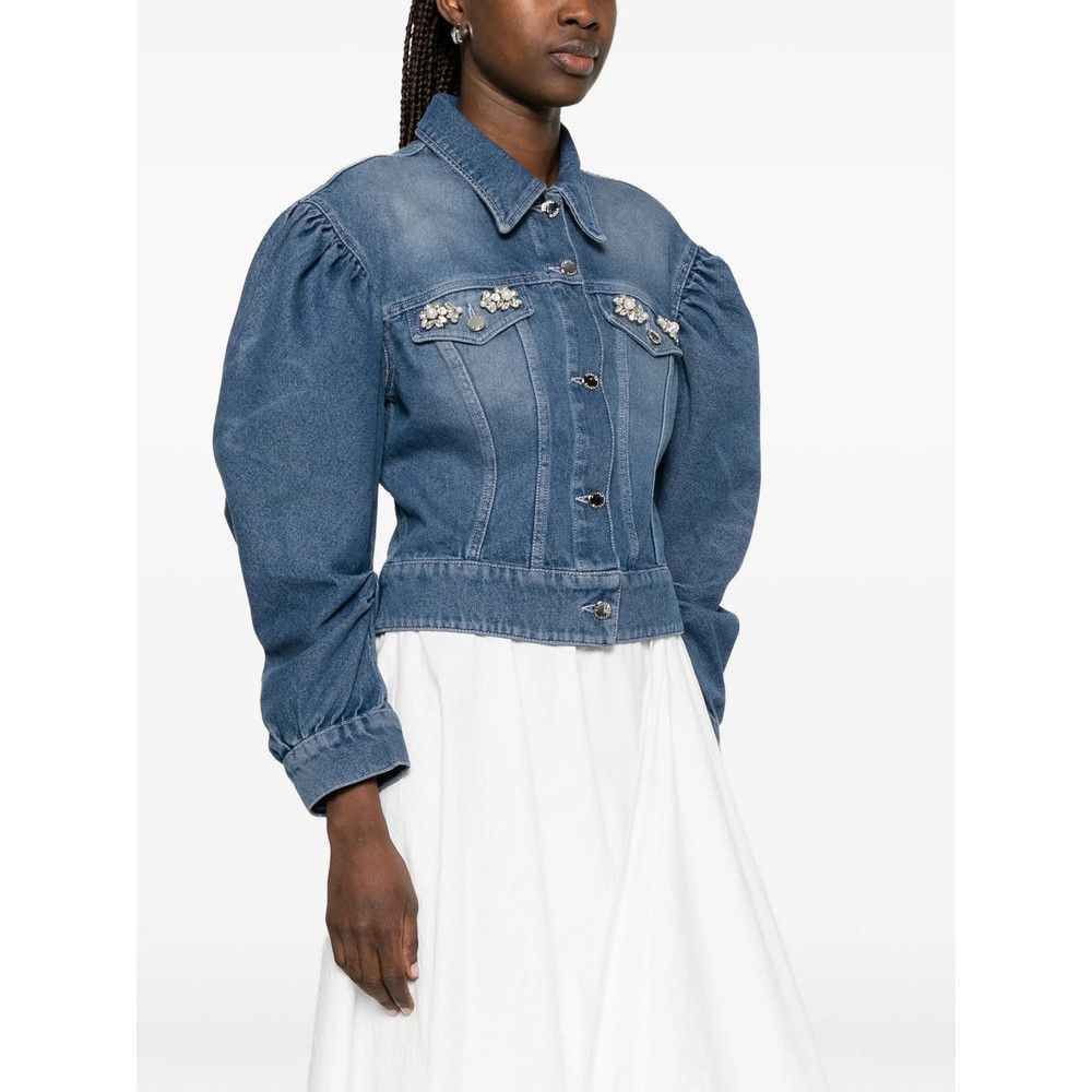 Simone Rocha Simone Rocha BLUE Jackets - Denim Jackets Size XL / US 12-14 / IT 48-50 - 2 Thumbnail