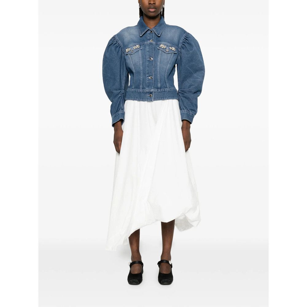 Simone Rocha Simone Rocha BLUE Jackets - Denim Jackets Size XL / US 12-14 / IT 48-50 - 3 Thumbnail