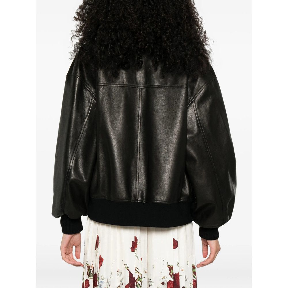 KHAITE Khaite BLACK Jackets - Leather Jackets Size S / US 4 / IT 40 - 2 Thumbnail