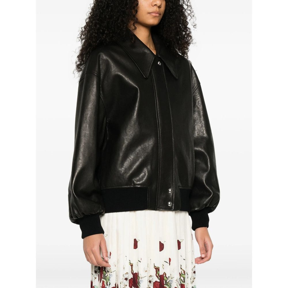 KHAITE Khaite BLACK Jackets - Leather Jackets Size S / US 4 / IT 40 - 4 Thumbnail