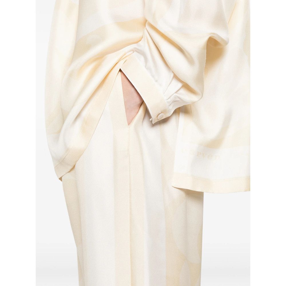 Carven Carven NEUTRALS Trousers - Palazzo Pants Size 27" / US 4 / IT 40 - 2 Thumbnail