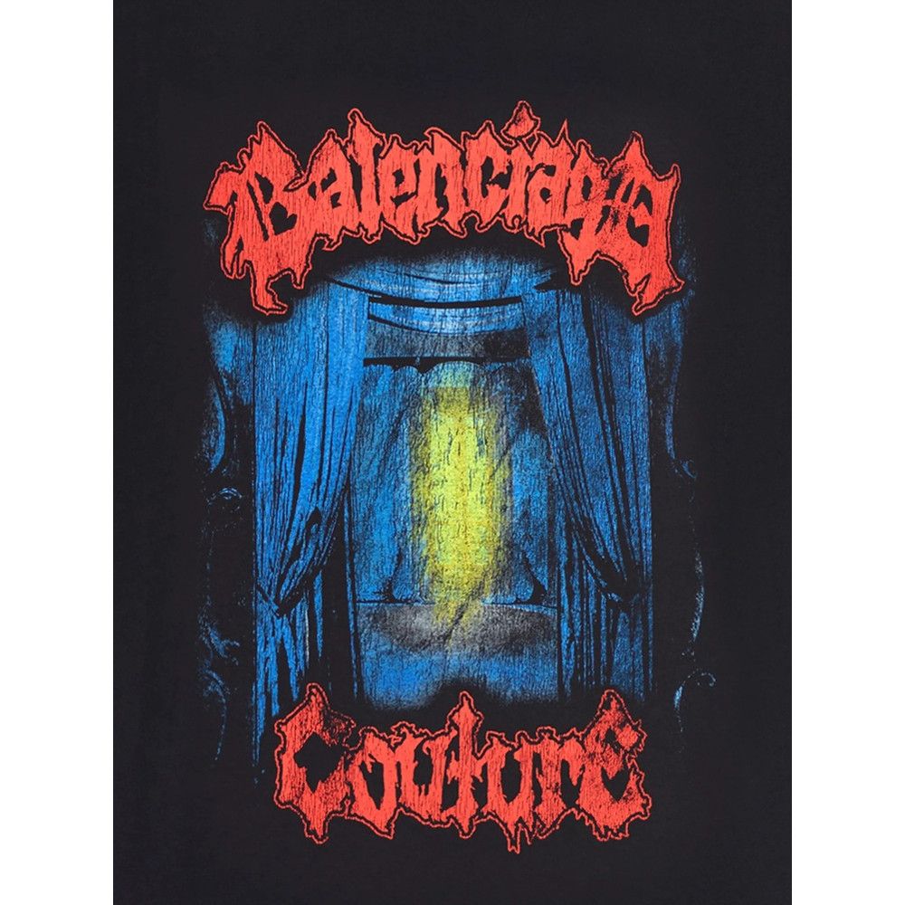 Balenciaga Balenciaga BLACK T-Shirts & Vests - T-Shirts Size US L / EU 52-54 / 3 - 2 Thumbnail