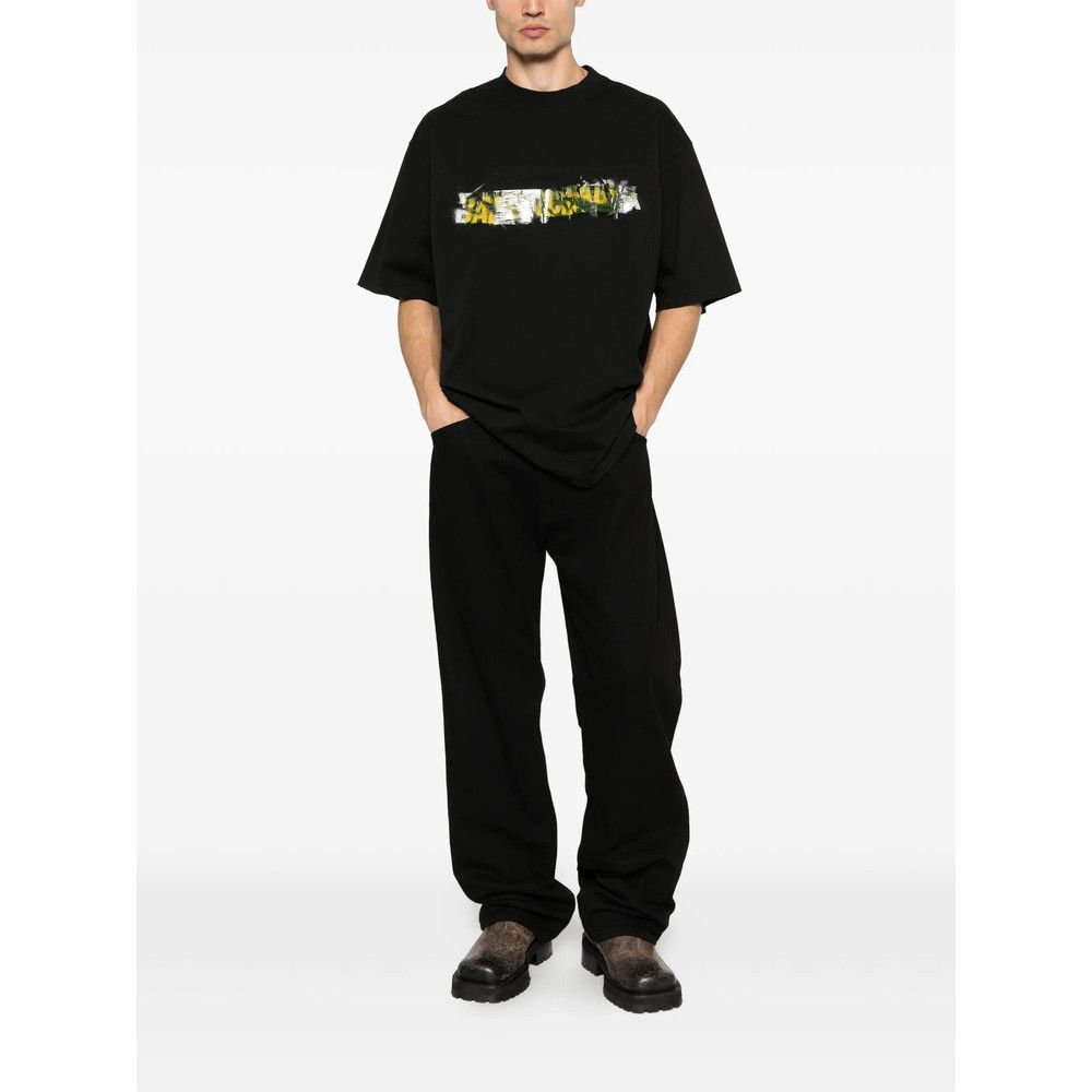 Balenciaga Balenciaga BLACK T-Shirts & Vests - T-Shirts Size US L / EU 52-54 / 3 - 2 Thumbnail