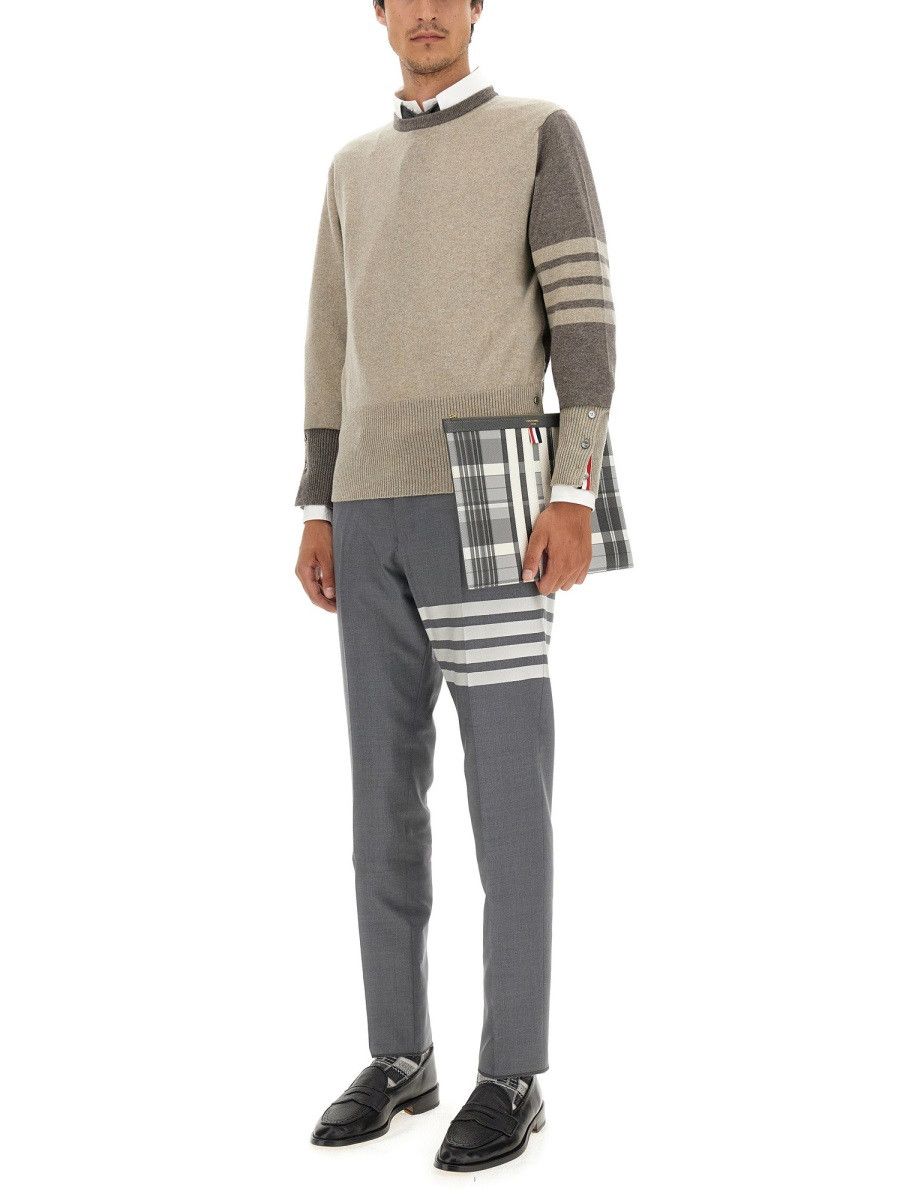 Thom Browne THOM BROWNE 4BAR SHIRT - BEIGE (JP 3) Size US L / EU 52-54 / 3 - 2 Thumbnail