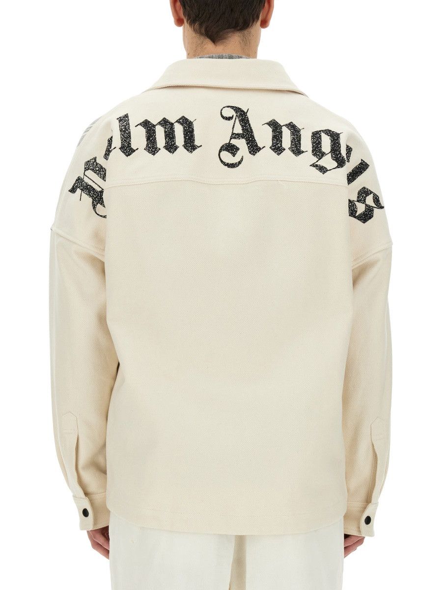 Palm Angels PALM ANGELS OVERSHIRT CHECK - WHITE (IT 50) Size US L / EU 52-54 / 3 - 3 Thumbnail