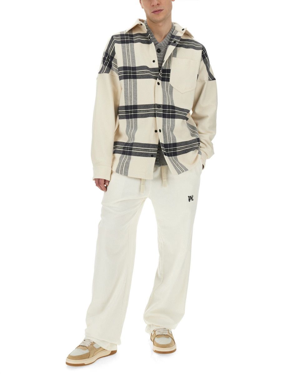 Palm Angels PALM ANGELS OVERSHIRT CHECK - WHITE (IT 50) Size US L / EU 52-54 / 3 - 2 Thumbnail