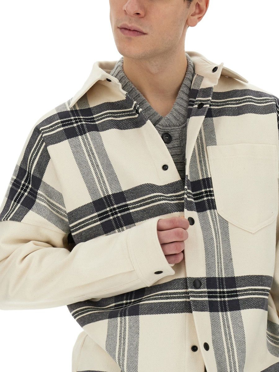Palm Angels PALM ANGELS OVERSHIRT CHECK - WHITE (IT 50) Size US L / EU 52-54 / 3 - 4 Thumbnail
