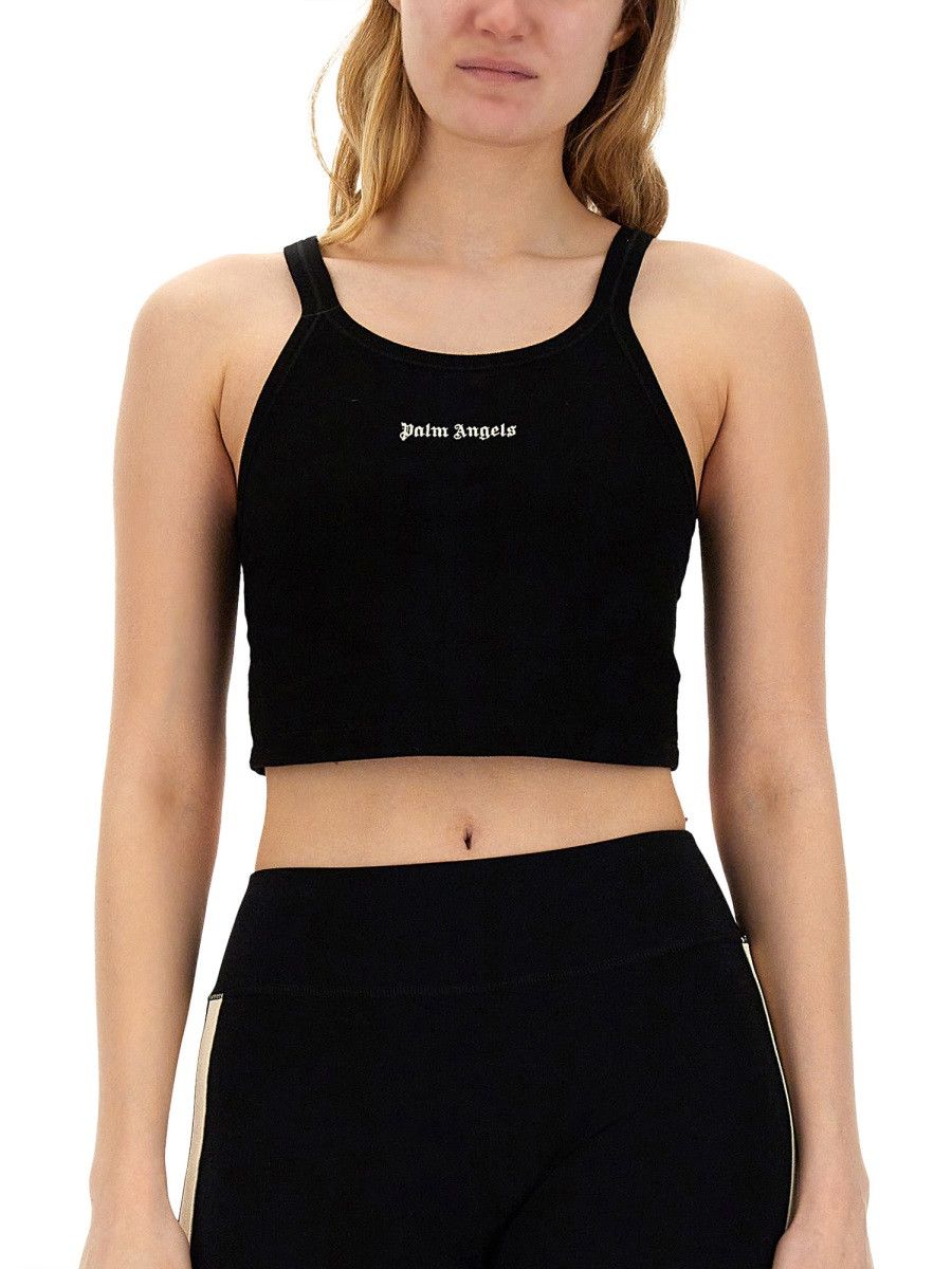 Palm Angels PALM ANGELS TOPS WITH LOGO - BLACK Size M / US 6-8 / IT 42-44 - 4 Thumbnail