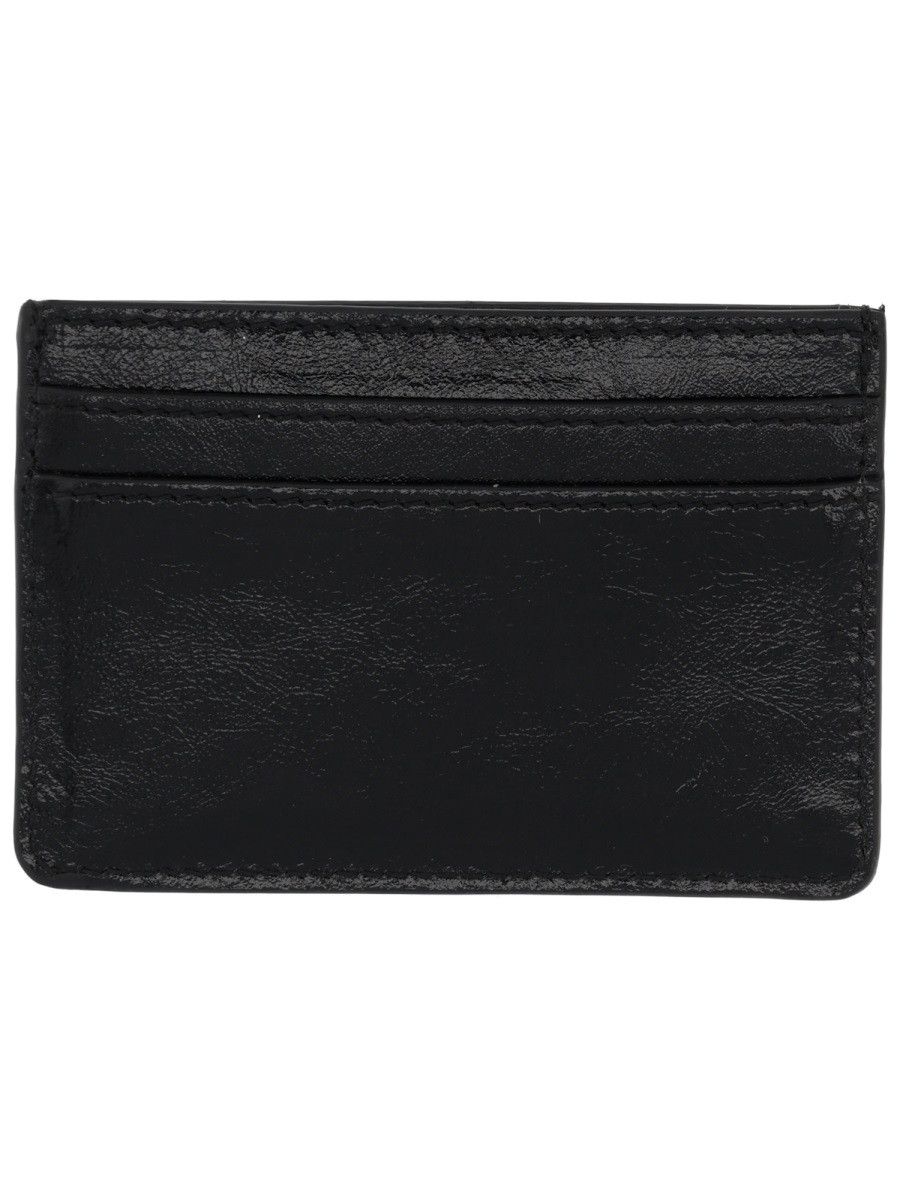 Marine Serre MARINE SERRE CARD HOLDER WITH LOGO - BLACK Size ONE SIZE - 2 Thumbnail