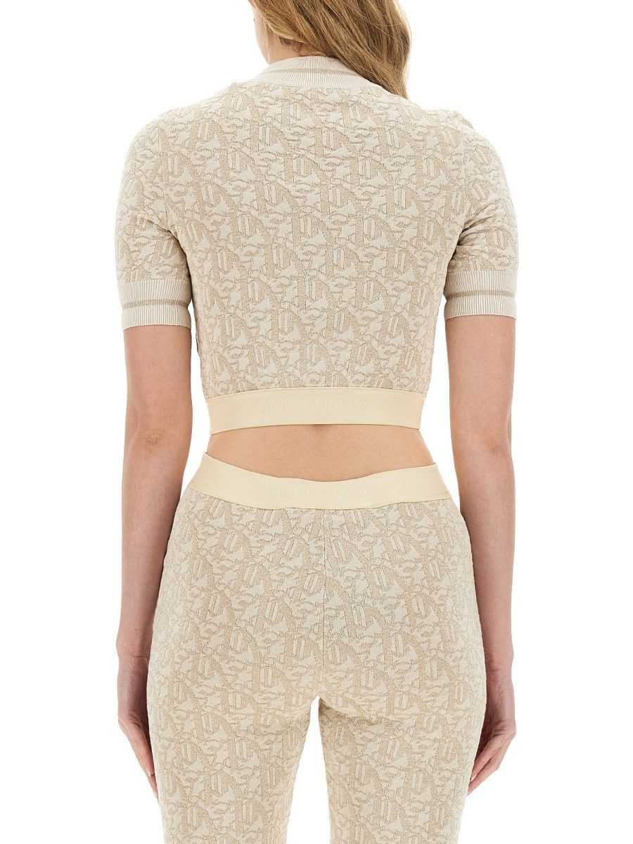 Palm Angels PALM ANGELS MONOGRAM JERSEY - WHITE Size M / US 6-8 / IT 42-44 - 3 Thumbnail
