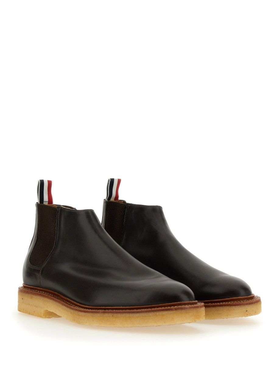 Thom Browne THOM BROWNE CHELSEA BOOT - BROWN (US 6½) Size US 6.5 / EU 39-40 - 2 Thumbnail