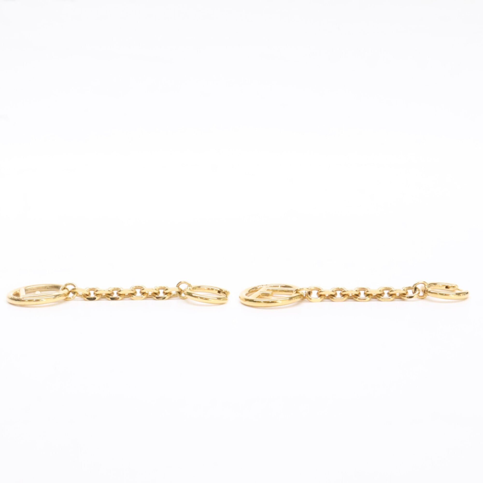 Fendi FENDI 1A0920 F is Fendi Chain Earrings, Gold Color, Women's Size ONE SIZE - 2 Thumbnail
