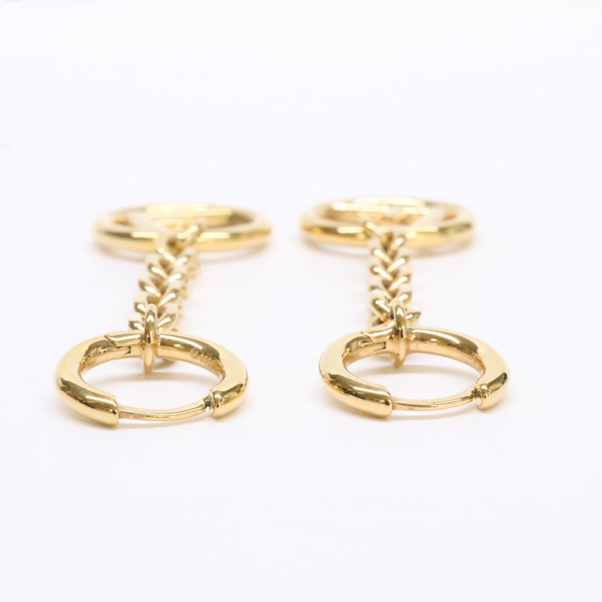 Fendi FENDI 1A0920 F is Fendi Chain Earrings, Gold Color, Women's Size ONE SIZE - 5 Thumbnail