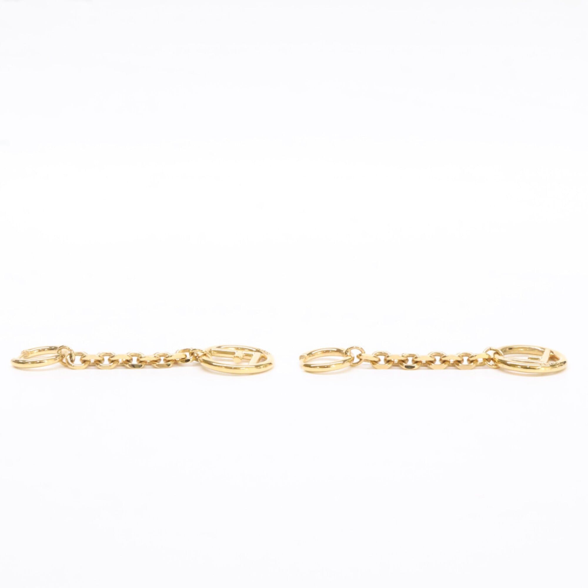 Fendi FENDI 1A0920 F is Fendi Chain Earrings, Gold Color, Women's Size ONE SIZE - 4 Thumbnail