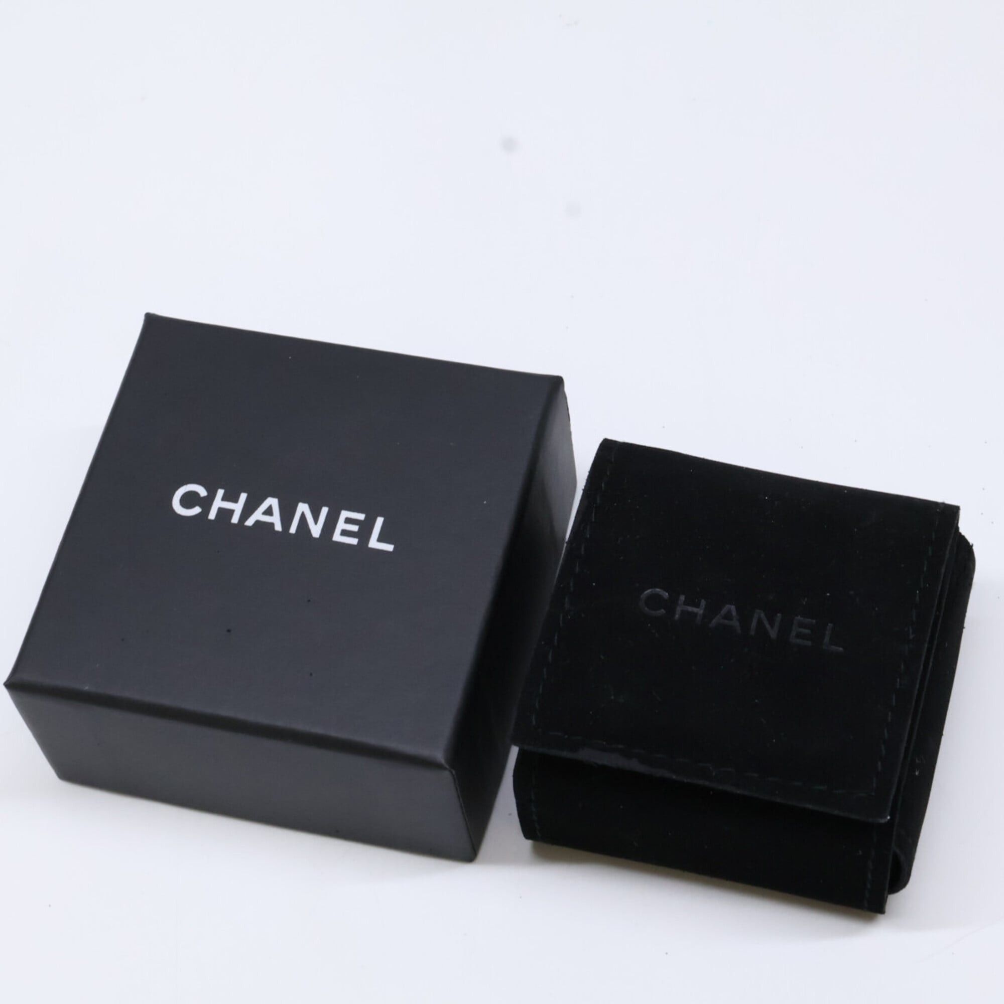 Chanel CHANEL 16C Coco Mark Square Earrings, Black, Women's Size ONE SIZE - 7 Thumbnail