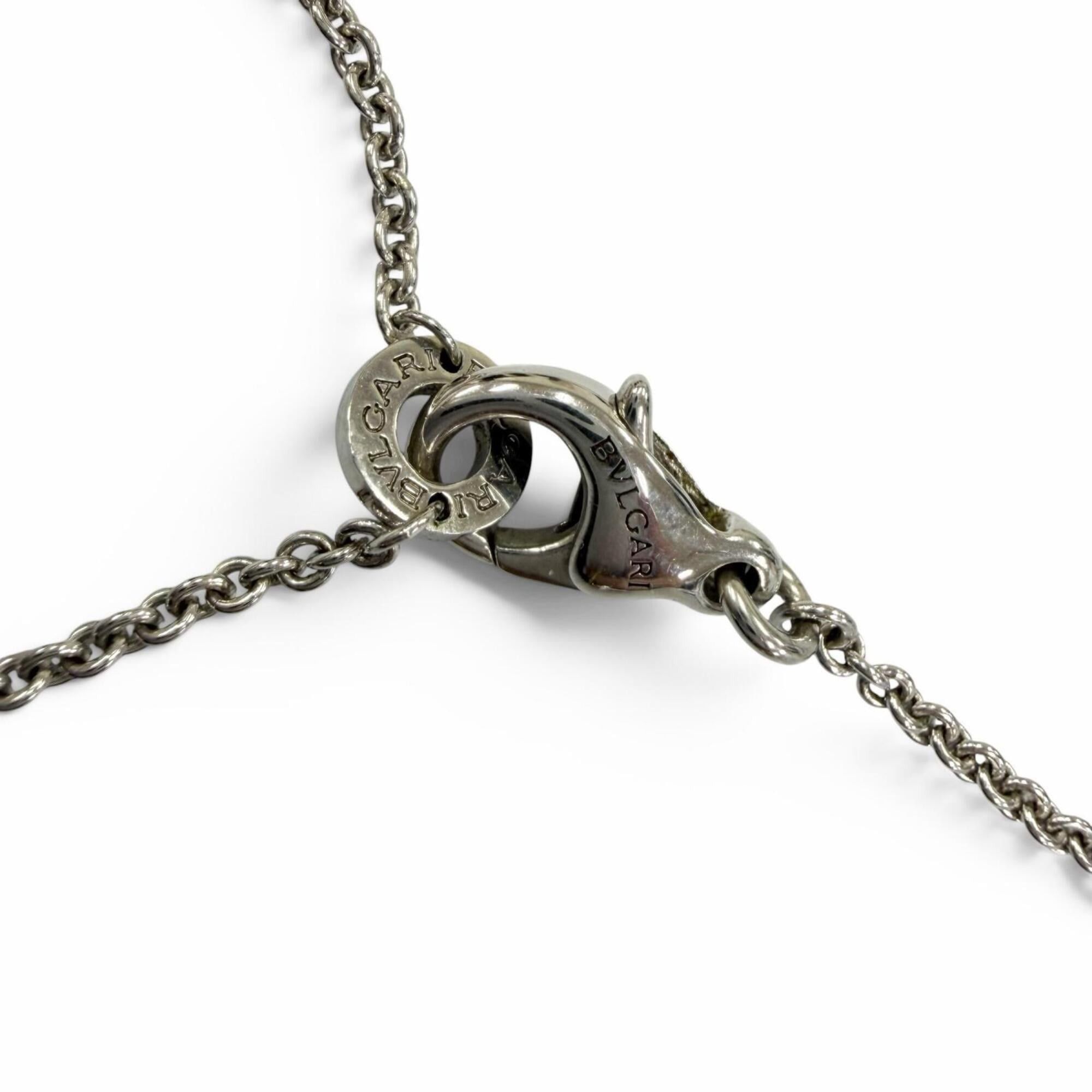 Bvlgari BVLGARI B.zero1 Save the Children Charity Necklace, 925 Sterling Silver, Onyx, Made in Italy, Weight 7.8g, Women's, Comes with Box Size ONE SIZE - 5 Thumbnail