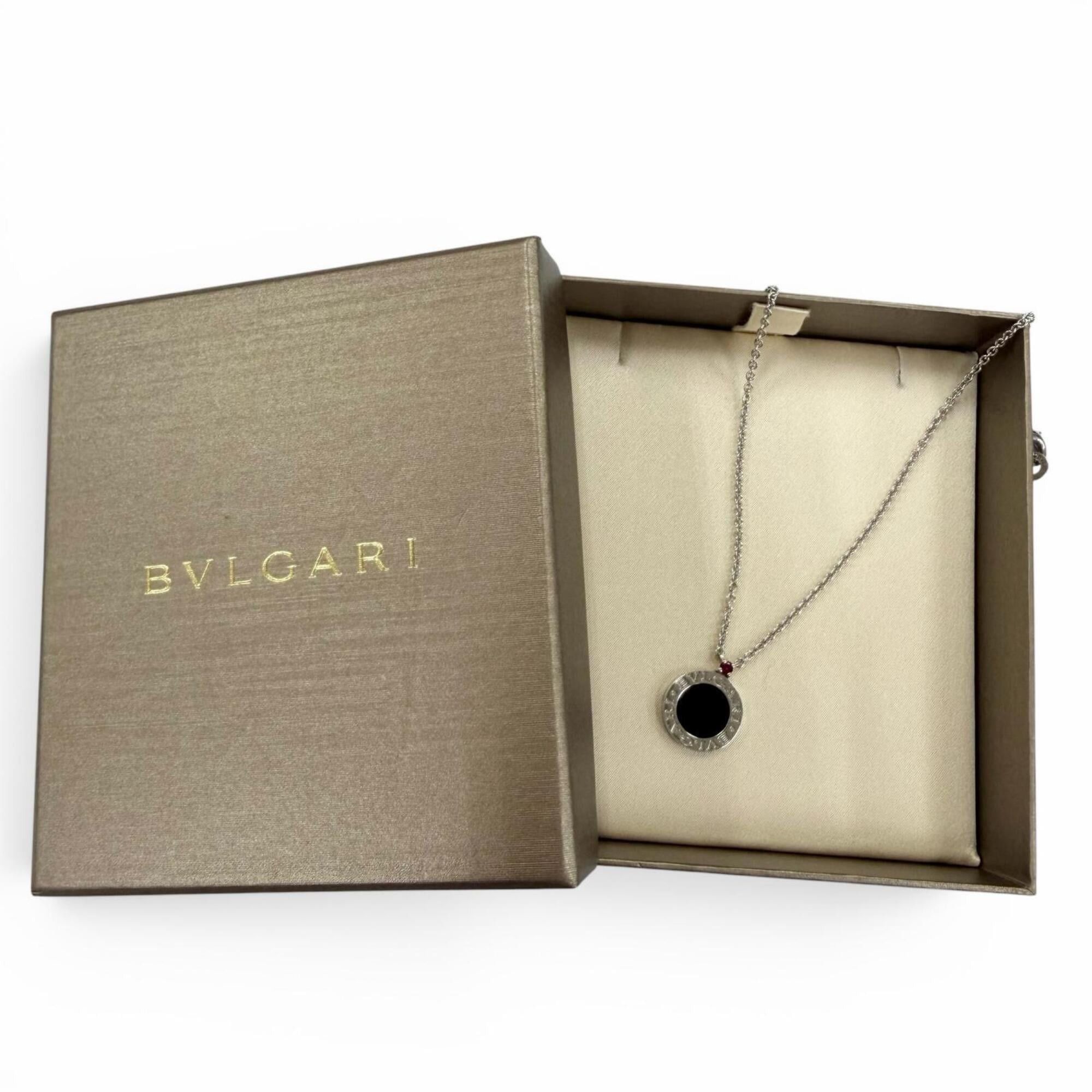 Bvlgari BVLGARI B.zero1 Save the Children Charity Necklace, 925 Sterling Silver, Onyx, Made in Italy, Weight 7.8g, Women's, Comes with Box Size ONE SIZE - 2 Thumbnail